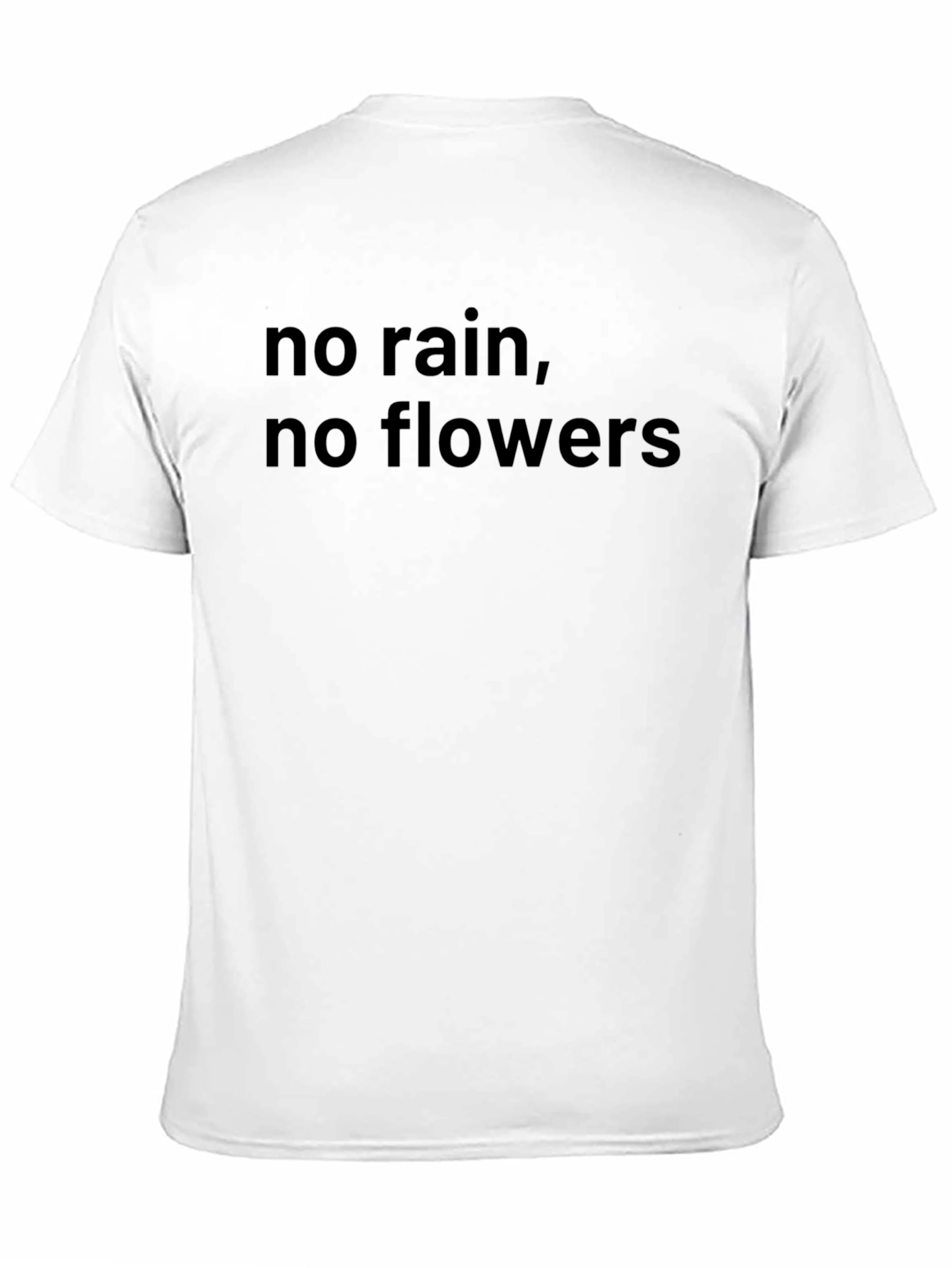 Black No Rain, No Flowers Graphic T-Shirt - Black view 11