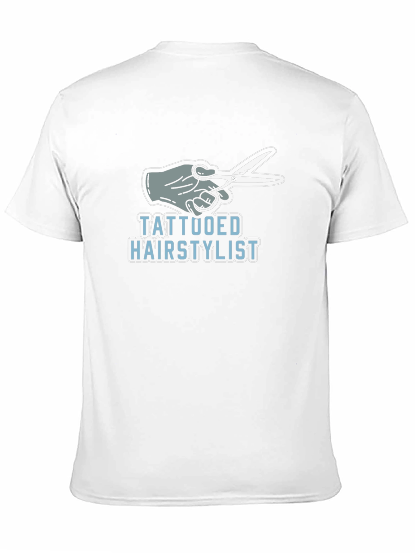 Black Tattooed Hairstylist Graphic T-Shirt - Cool Barber Tee view 11