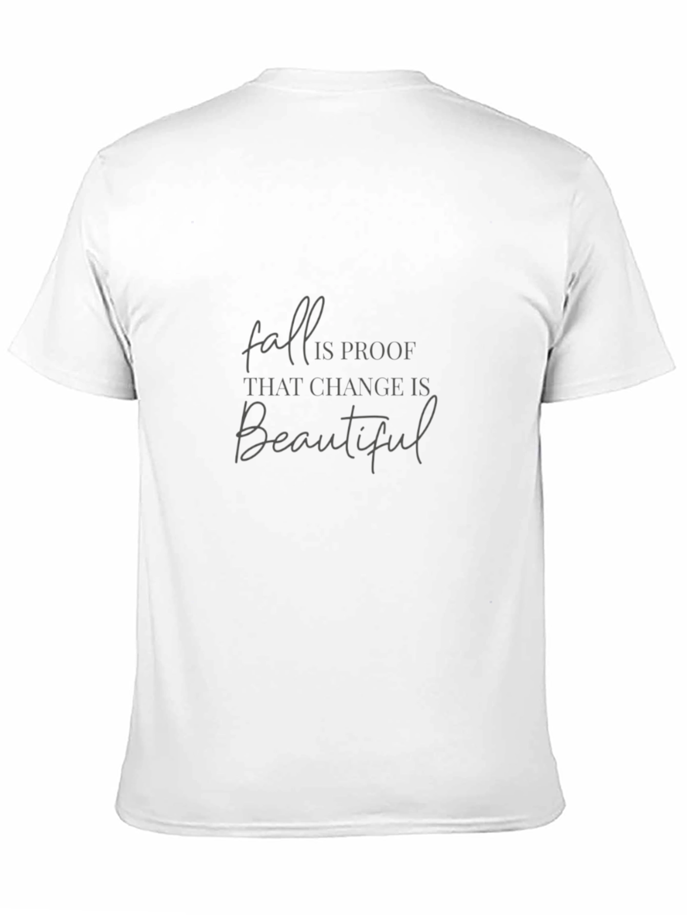 Black Fall Change is Beautiful Graphic Tee view 11