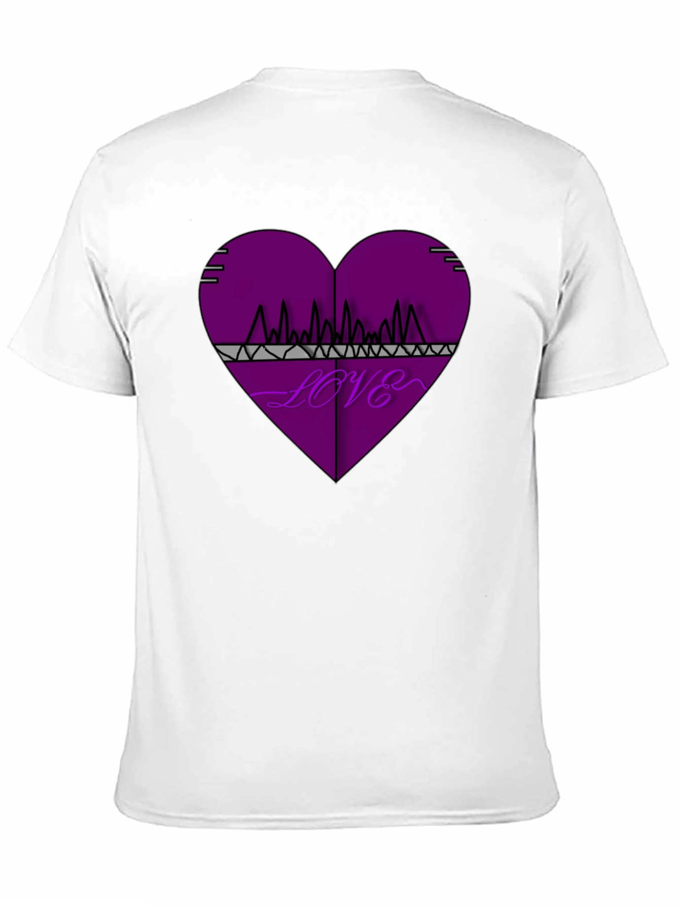 Black Love Frequency Graphic Tee - Black Cotton view 11
