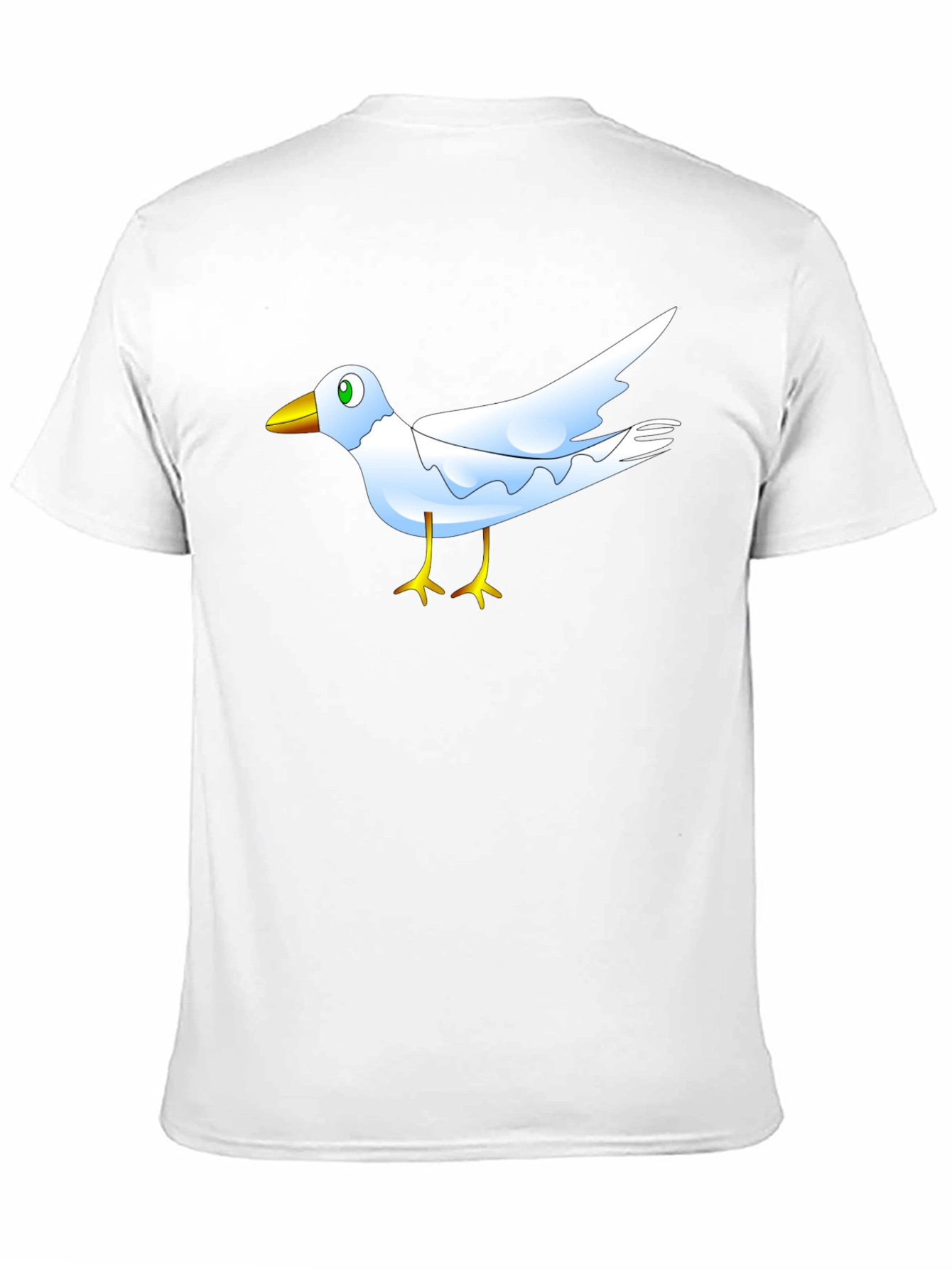 Black Cartoon Bird Graphic Black T-Shirt view 11