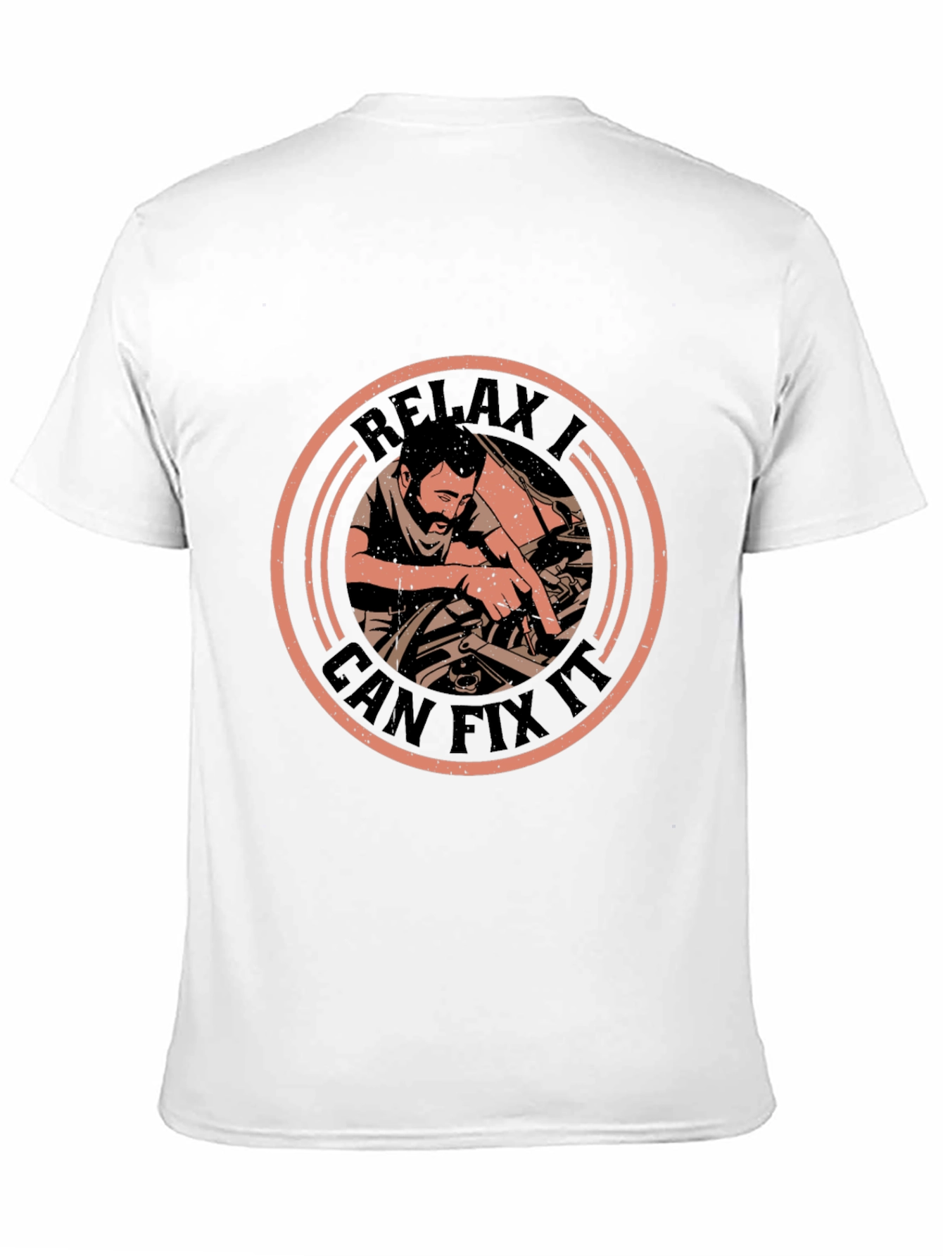 Black Relax I Can Fix It T-Shirt - Mechanic Graphic Tee view 11