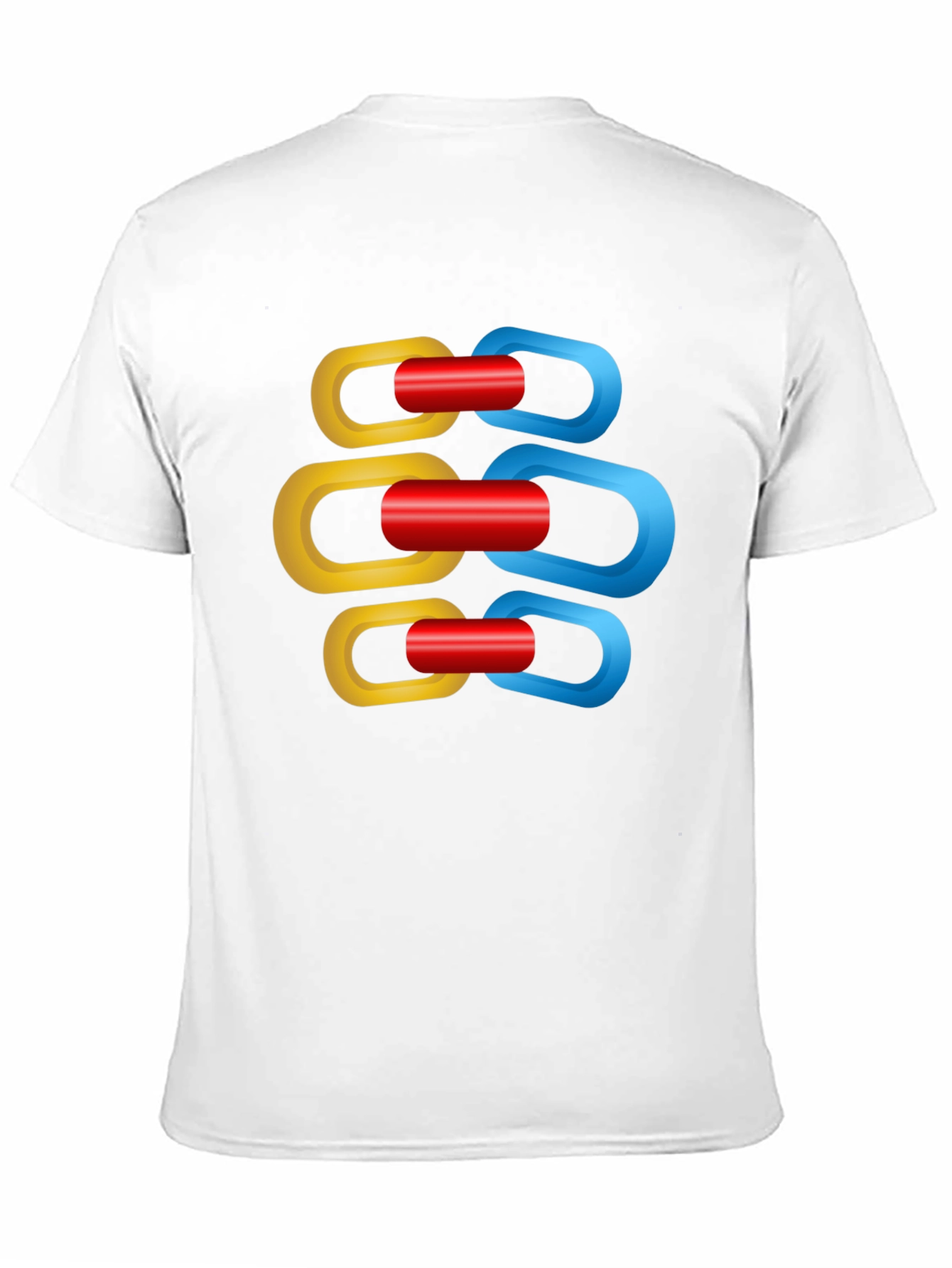 Black Linked Shapes Graphic T-Shirt - Casual Style view 11