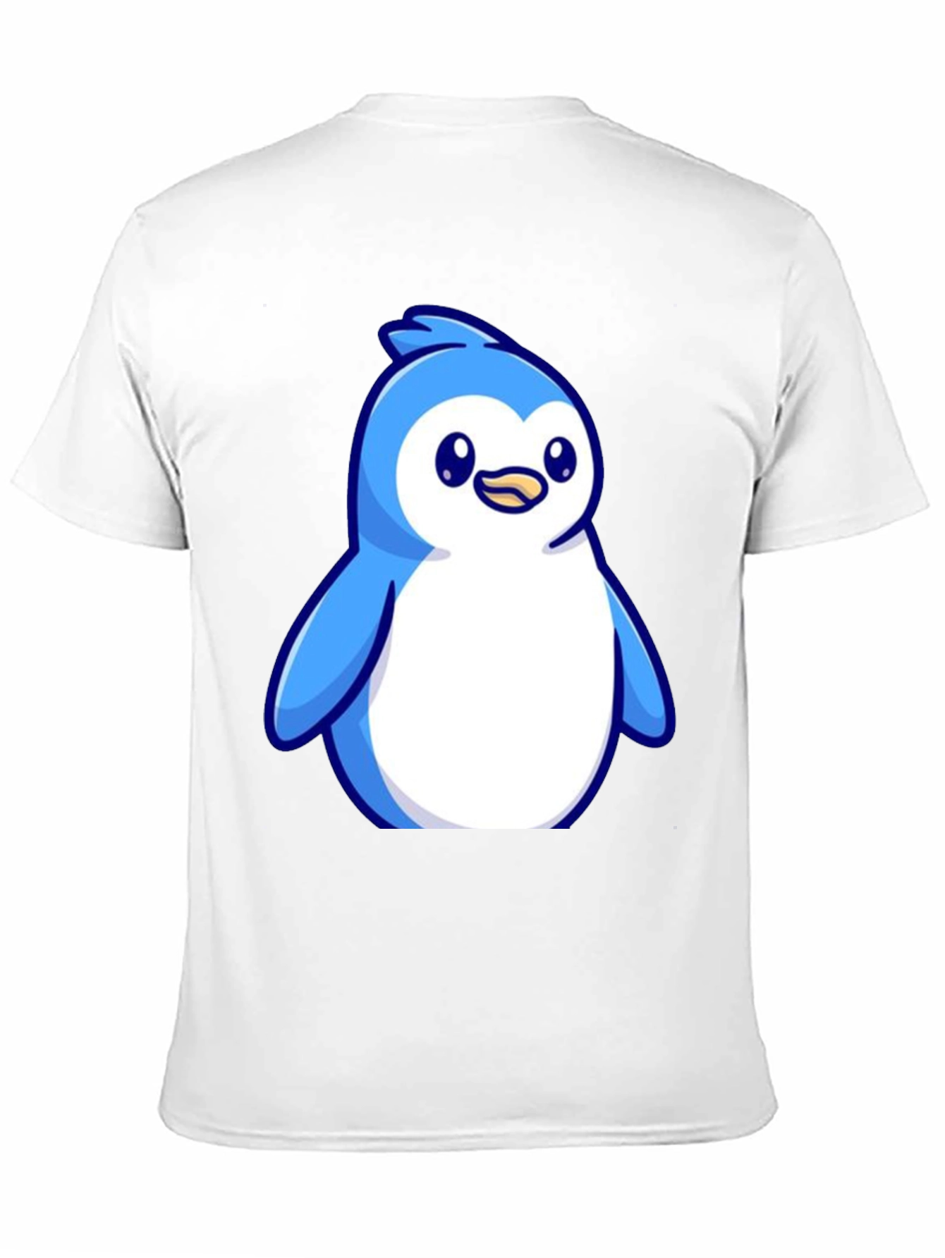 Black Cute Penguin Graphic Tee - Soft Cotton Blend view 11
