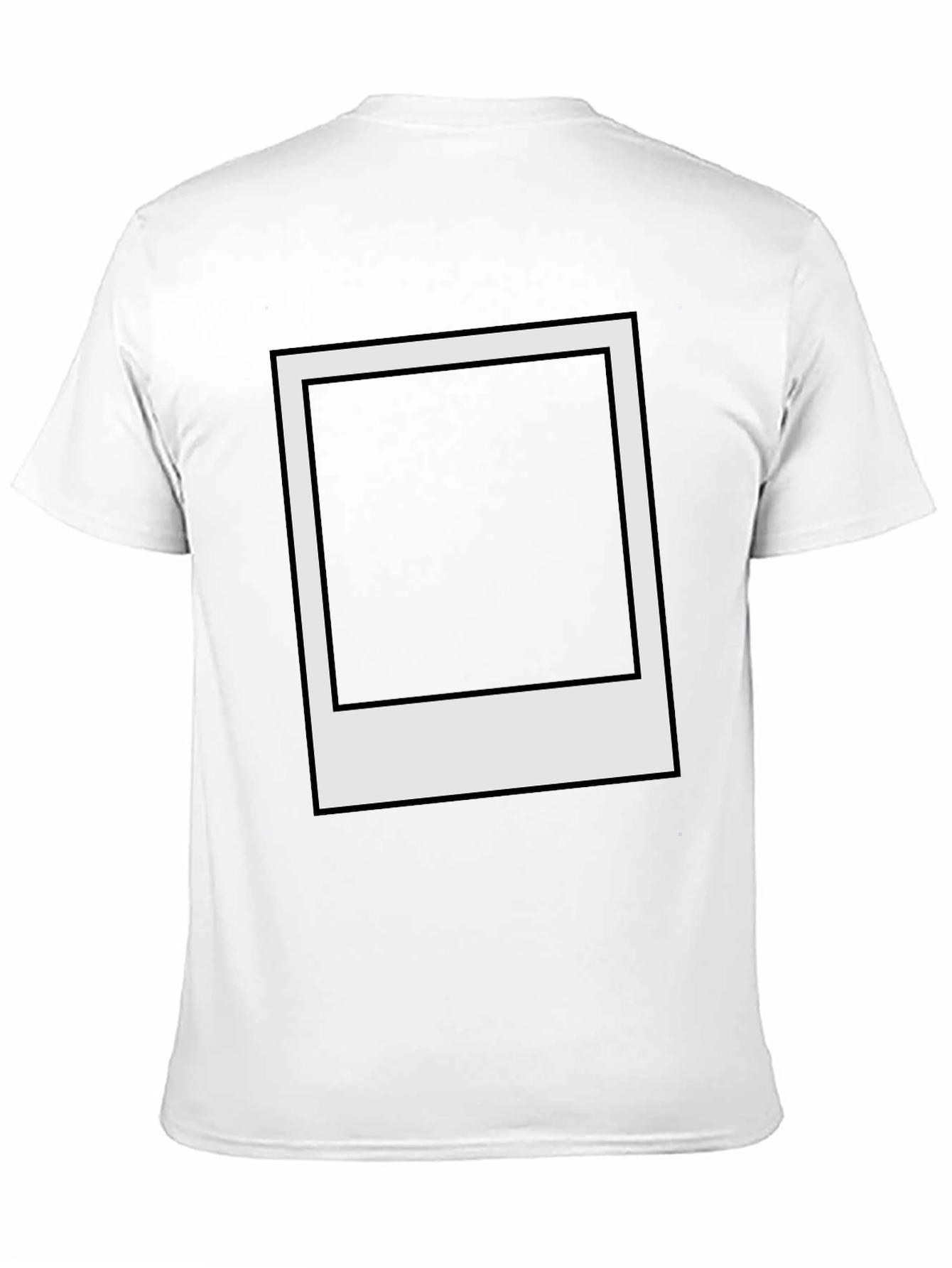 Black Retro Instant Photo Frame Black Tee view 11