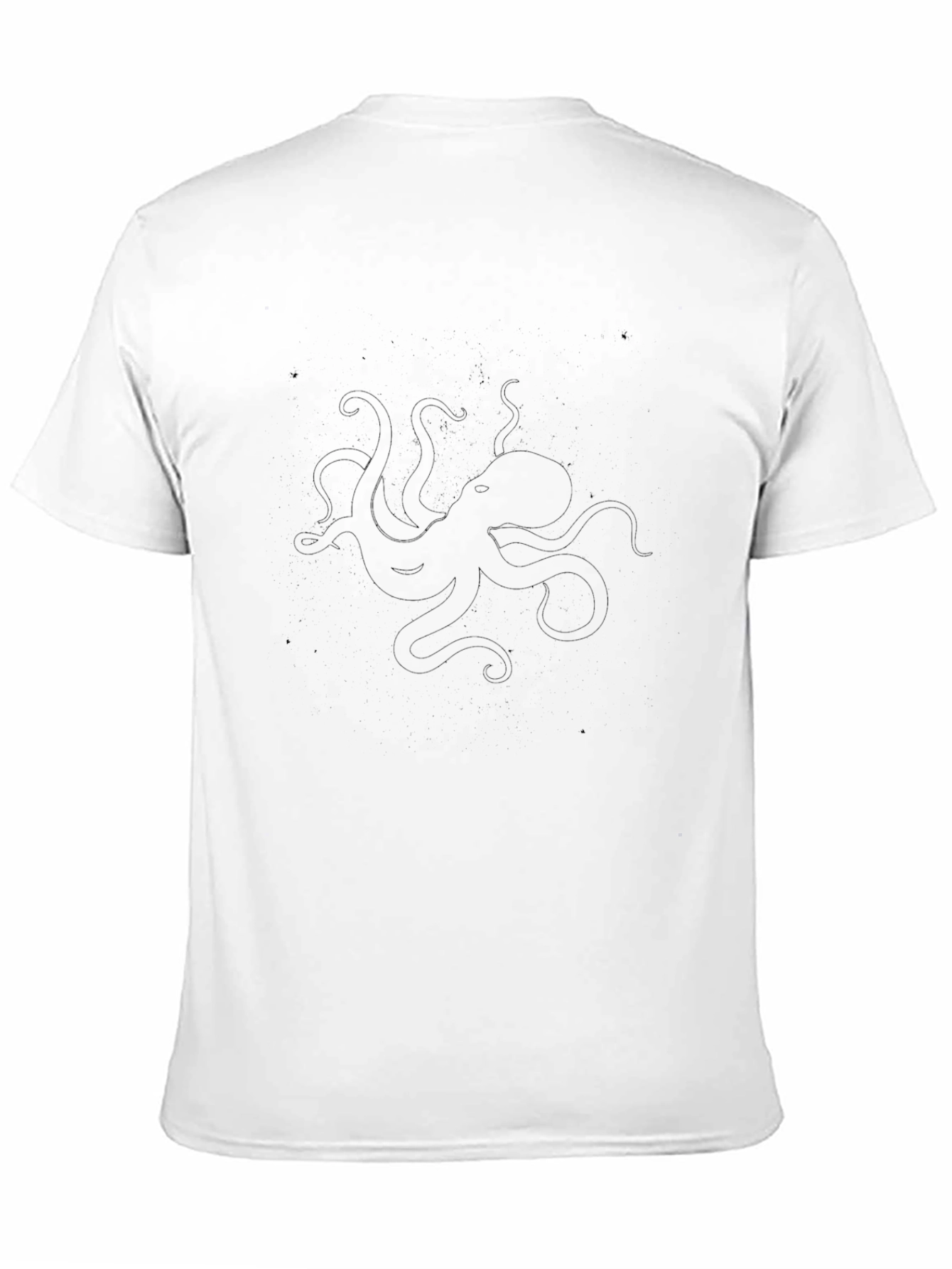 Black Men's Black Octopus Graphic Tee - Casual Comfort view 11
