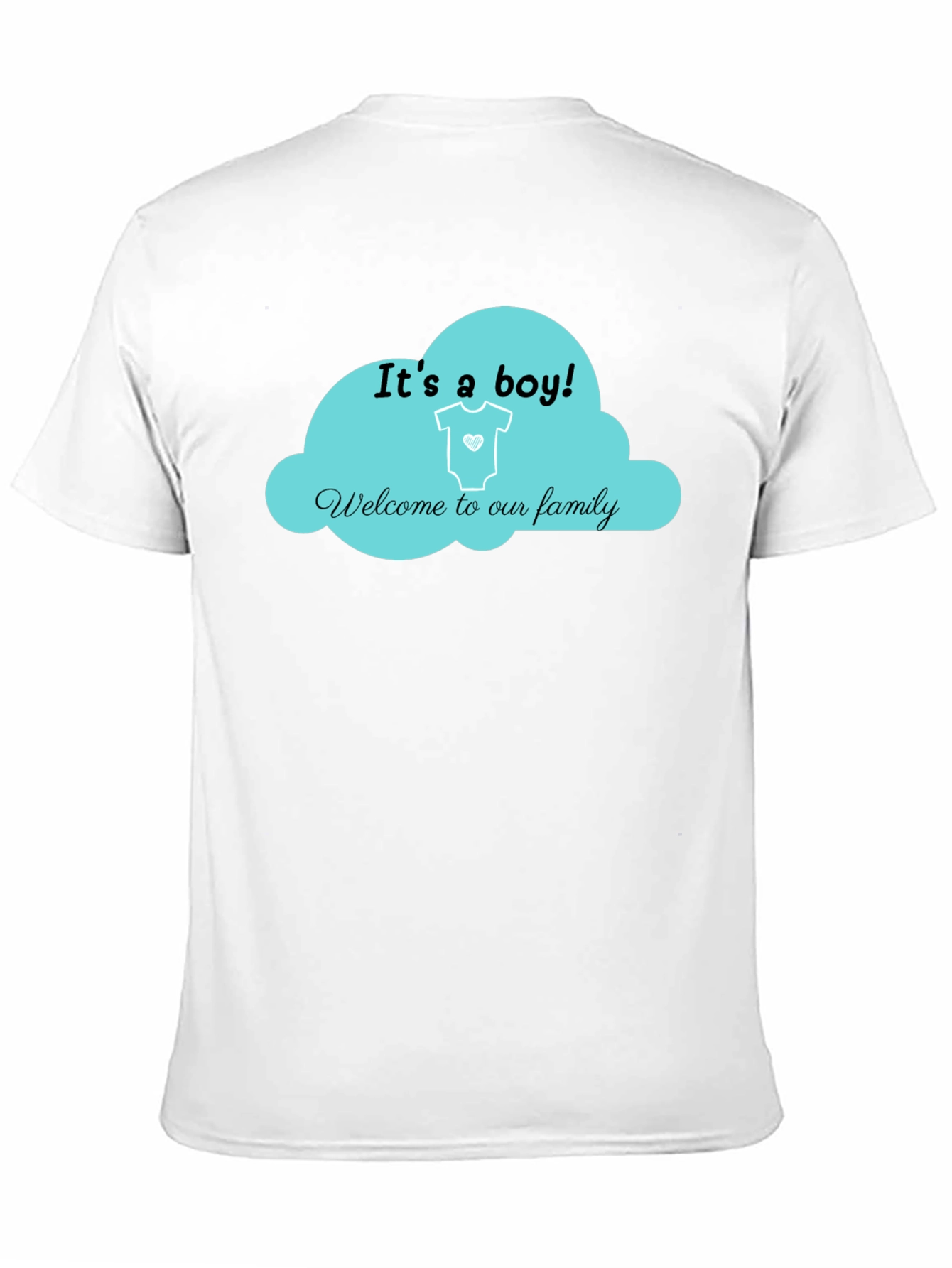 Black It's a Boy! T-Shirt - Baby Shower Gift view 11