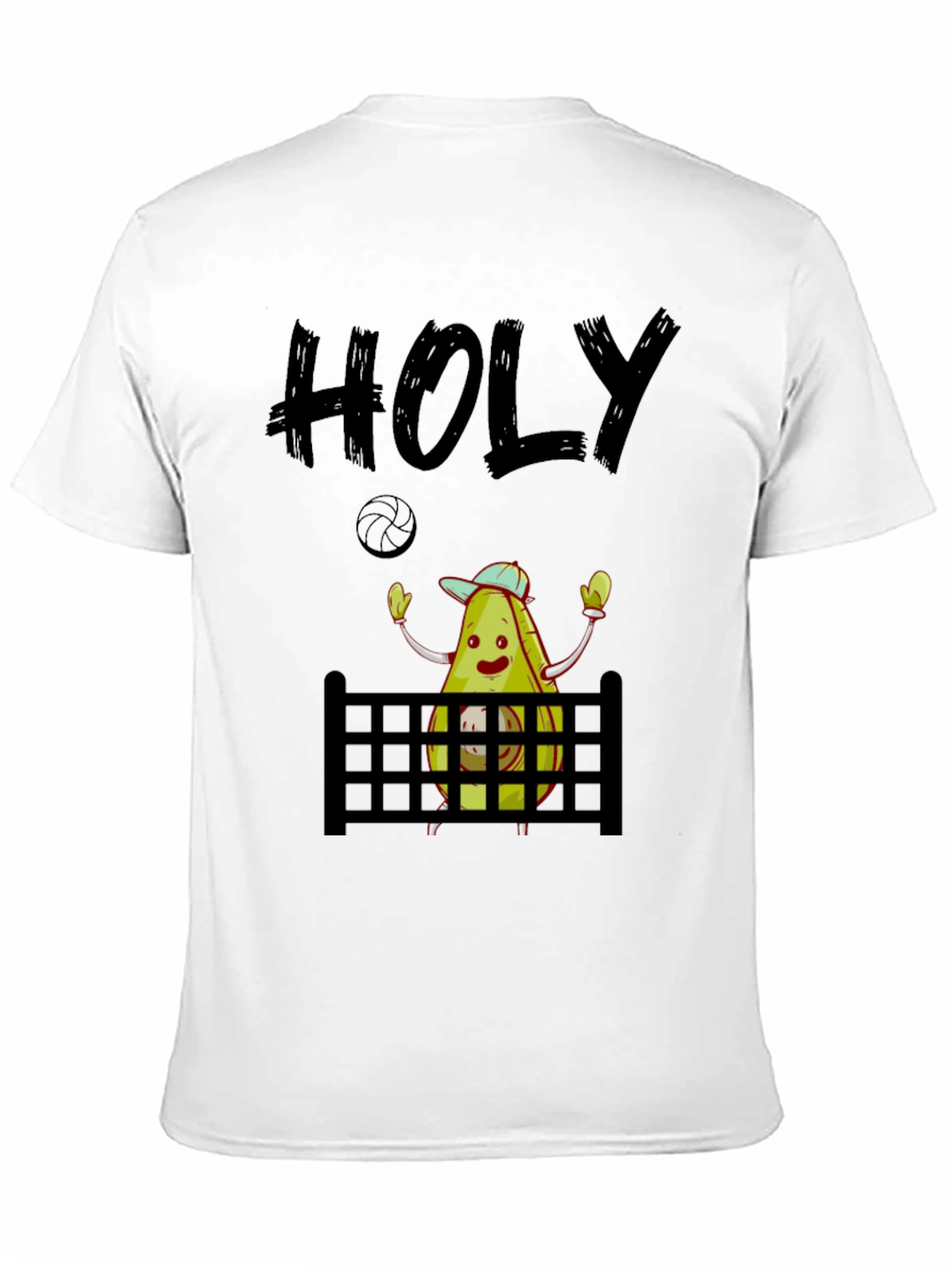 Black Holy Guacamole Volleyball T-Shirt view 11