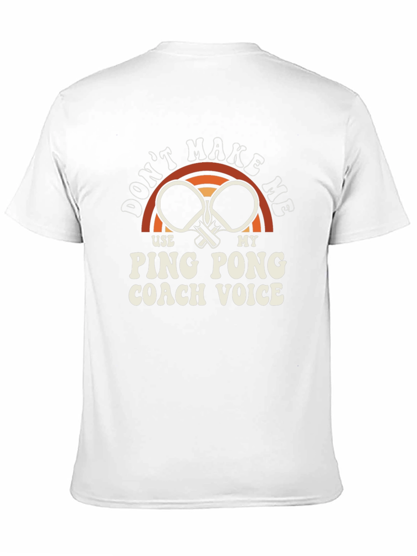 Black Ping Pong Coach T-Shirt - Funny Table Tennis Tee view 11