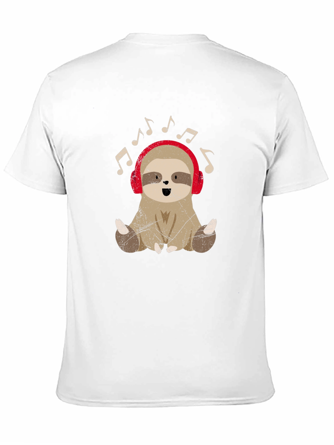 Black Sloth Music Lover T-Shirt - Cute Animal Tee view 11