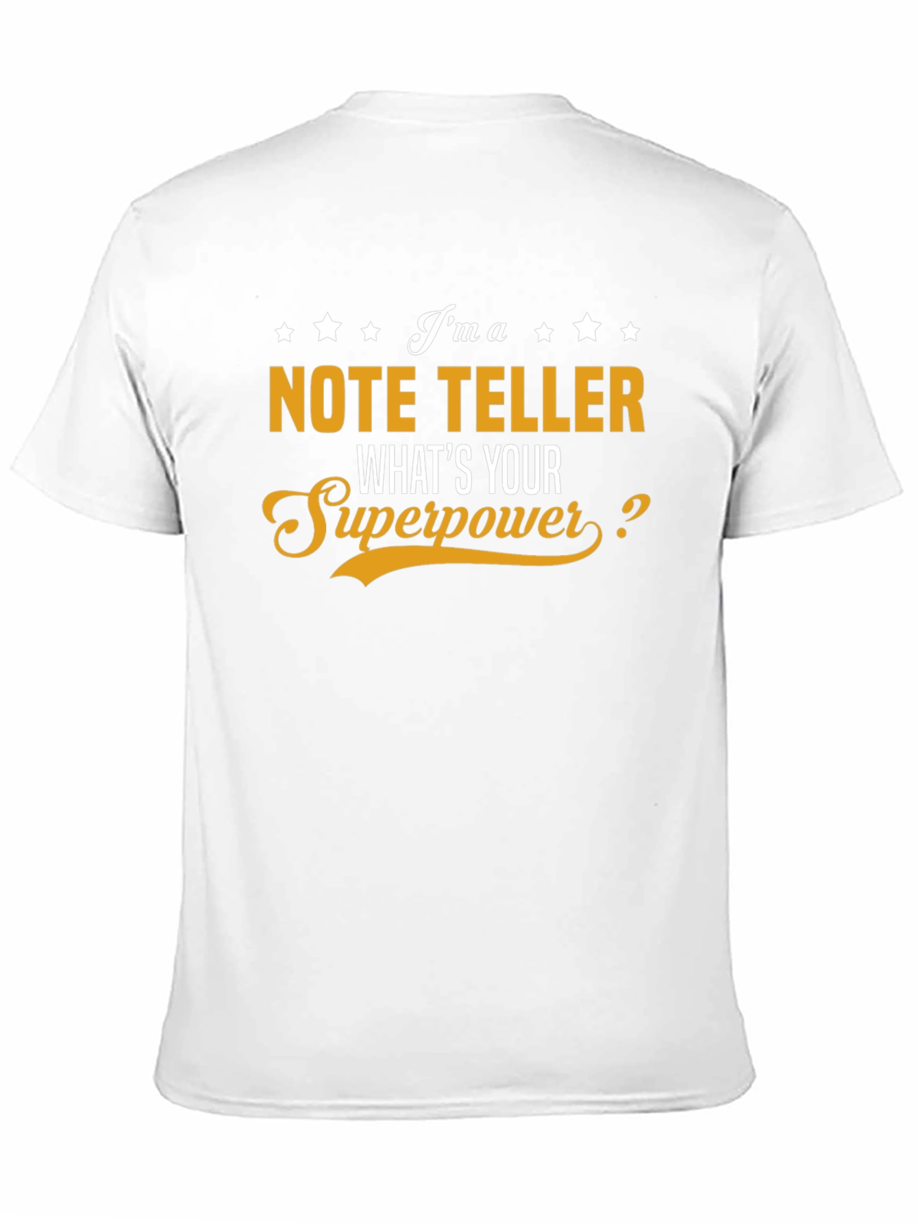 Black Note Teller Superpower T-Shirt view 11