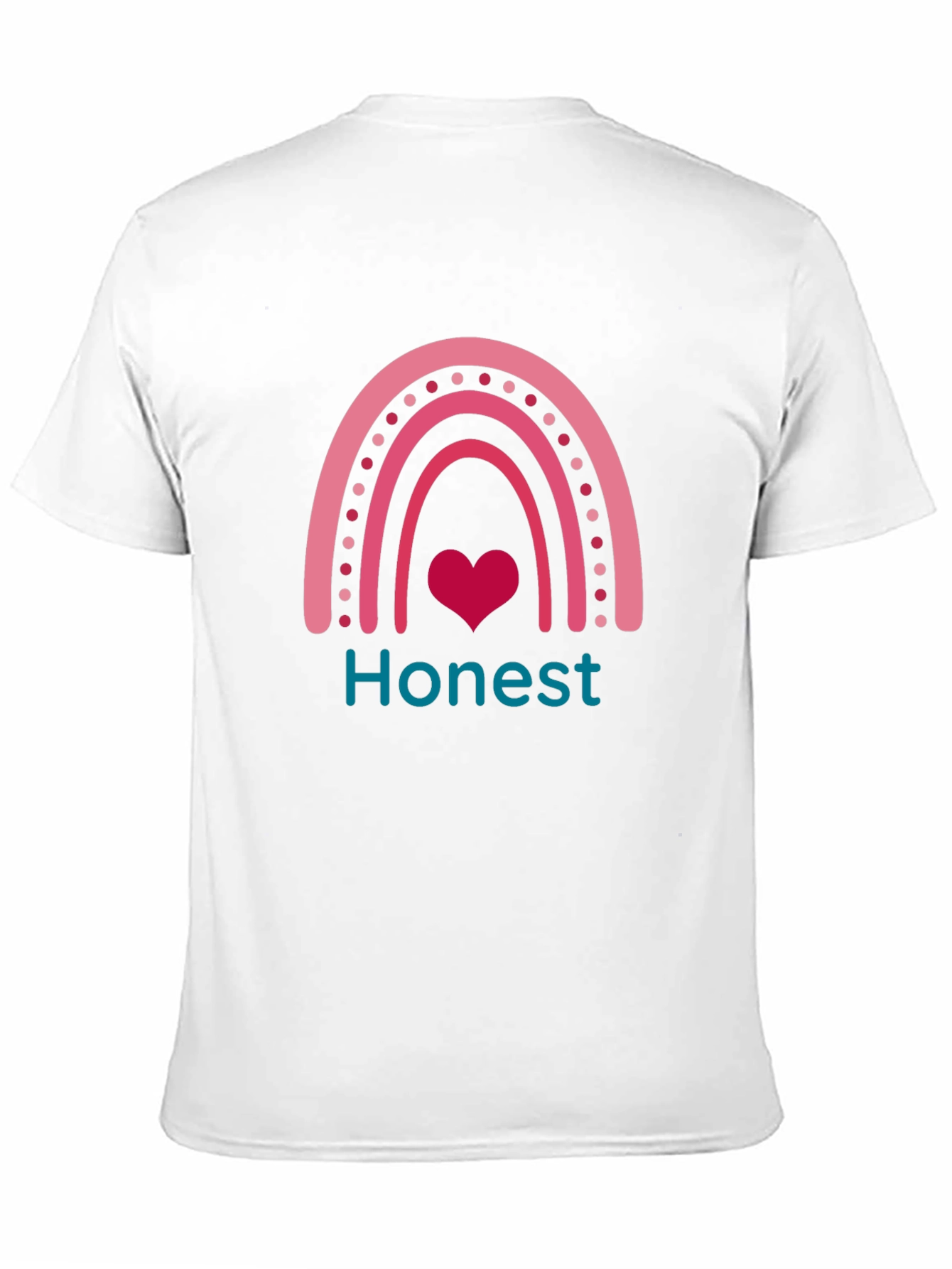 Black Honest Heart Rainbow Graphic Tee view 11