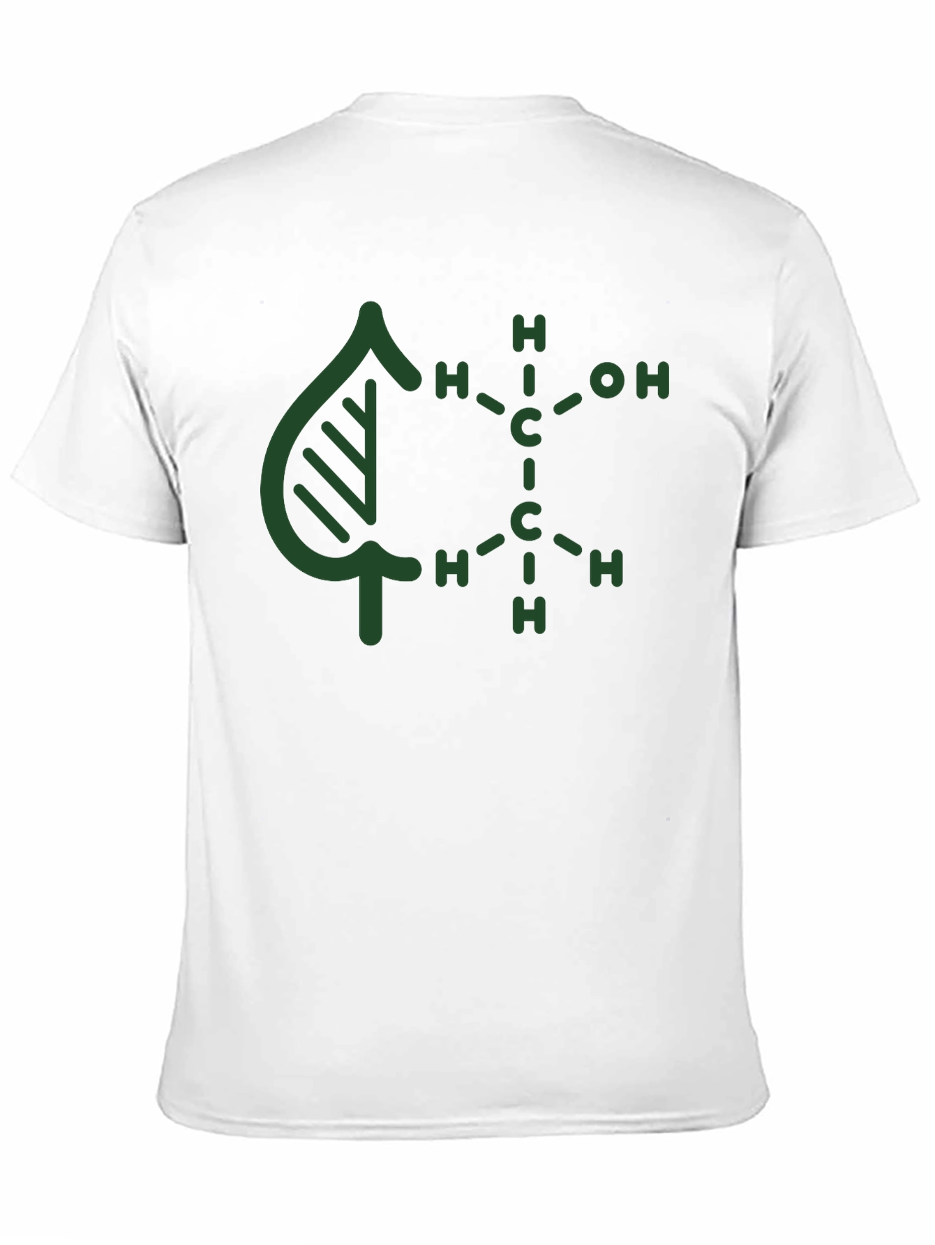 Black Nature Molecule Graphic Tee - Black Cotton Blend view 11