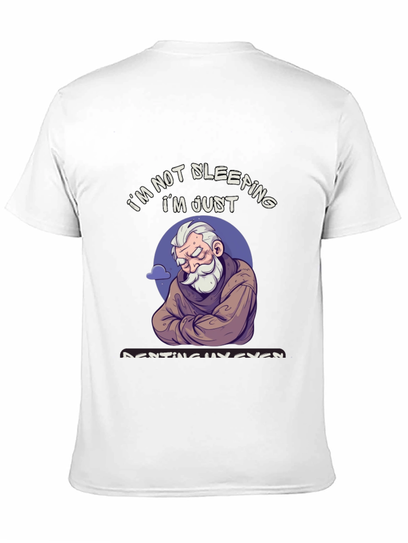 Black I'm Not Sleeping T-Shirt - Funny Resting Eyes Tee view 11