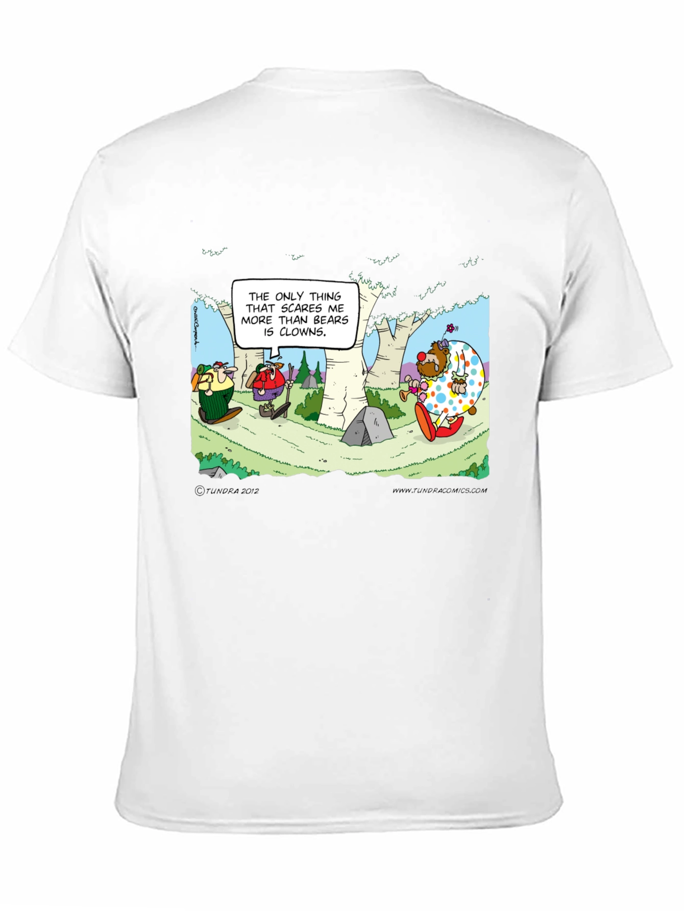 Black Clowns vs Bears T-Shirt: Cartoon Humor Tee view 11