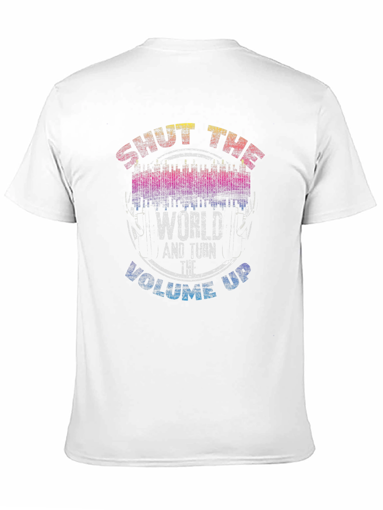 Black Shut The World Up Graphic Tee view 11