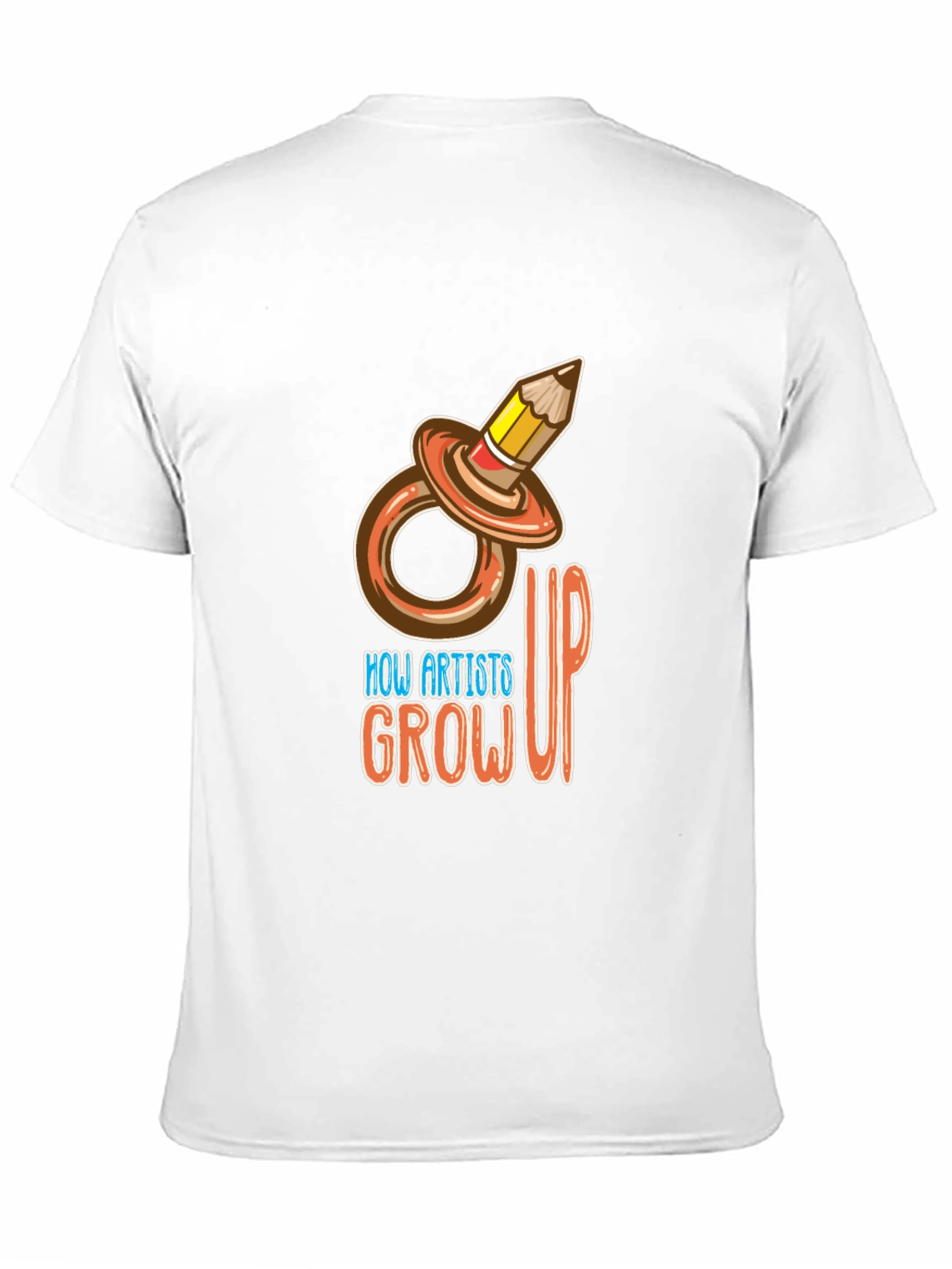 Black How Artists Grow Up T-Shirt view 11
