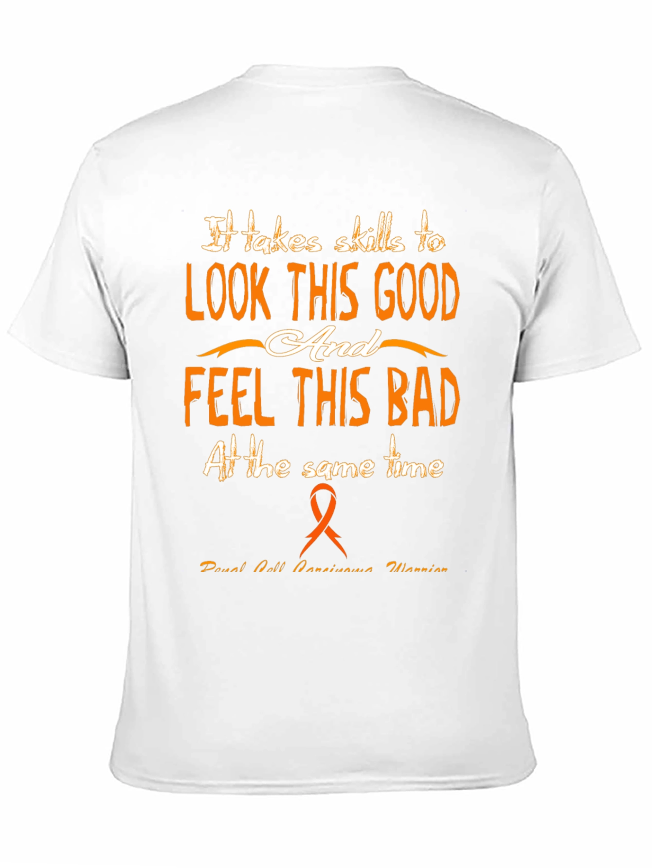 Black Funny "Look This Good" Awareness T-Shirt view 11