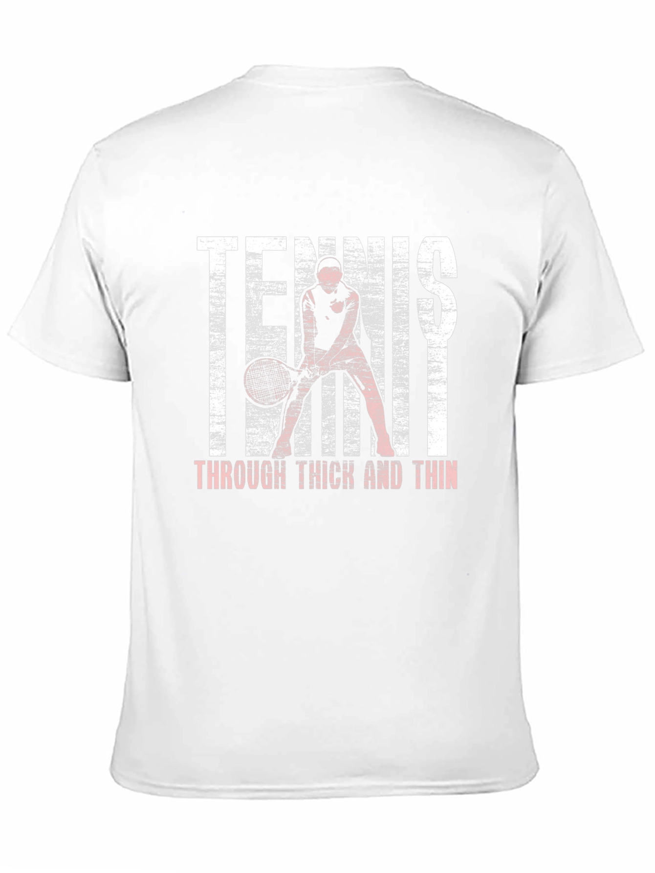 Black Tennis Through Thick and Thin Graphic Tee view 11