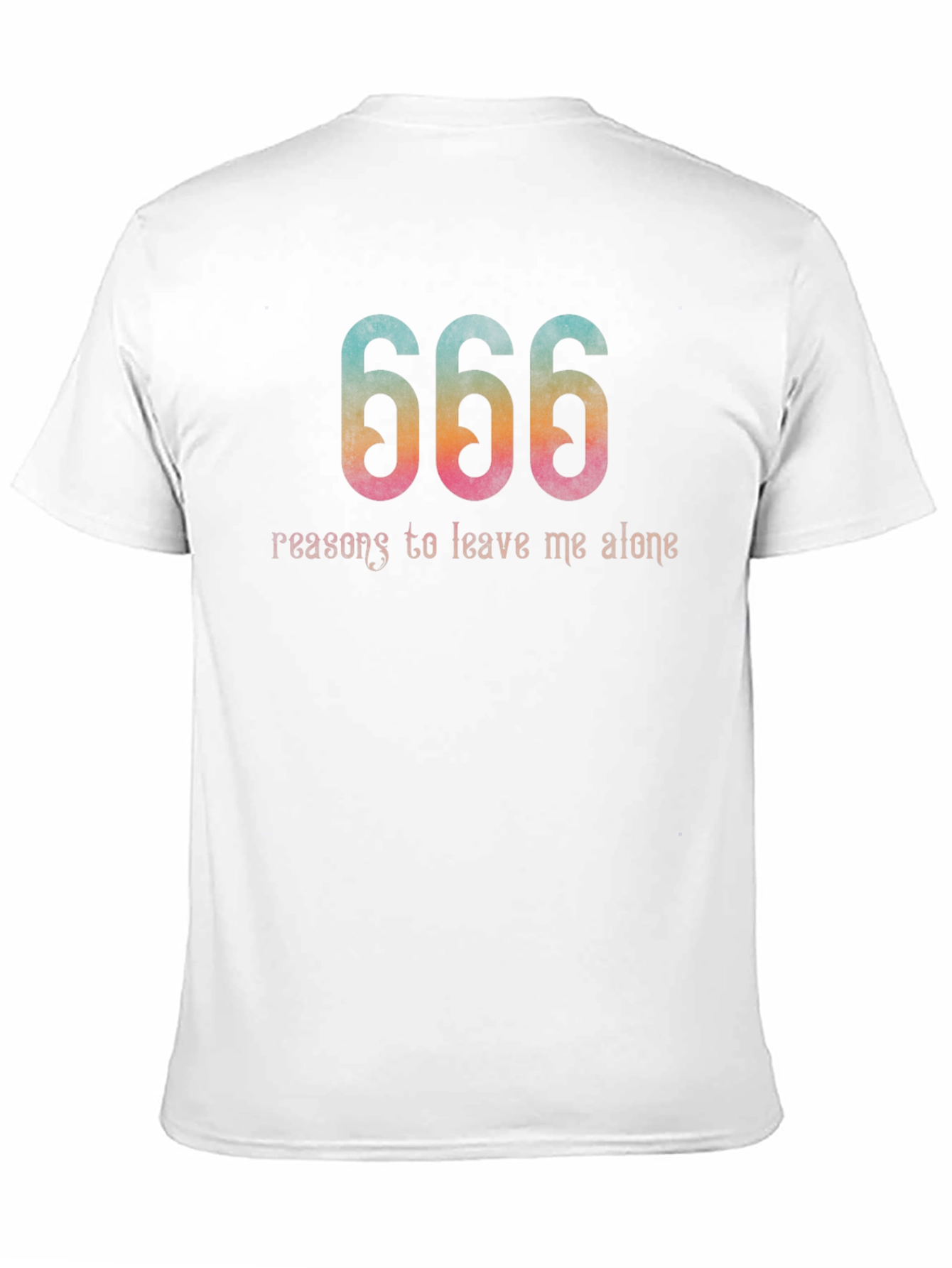 Black 666 Reasons to Leave Me Alone Graphic Tee view 11