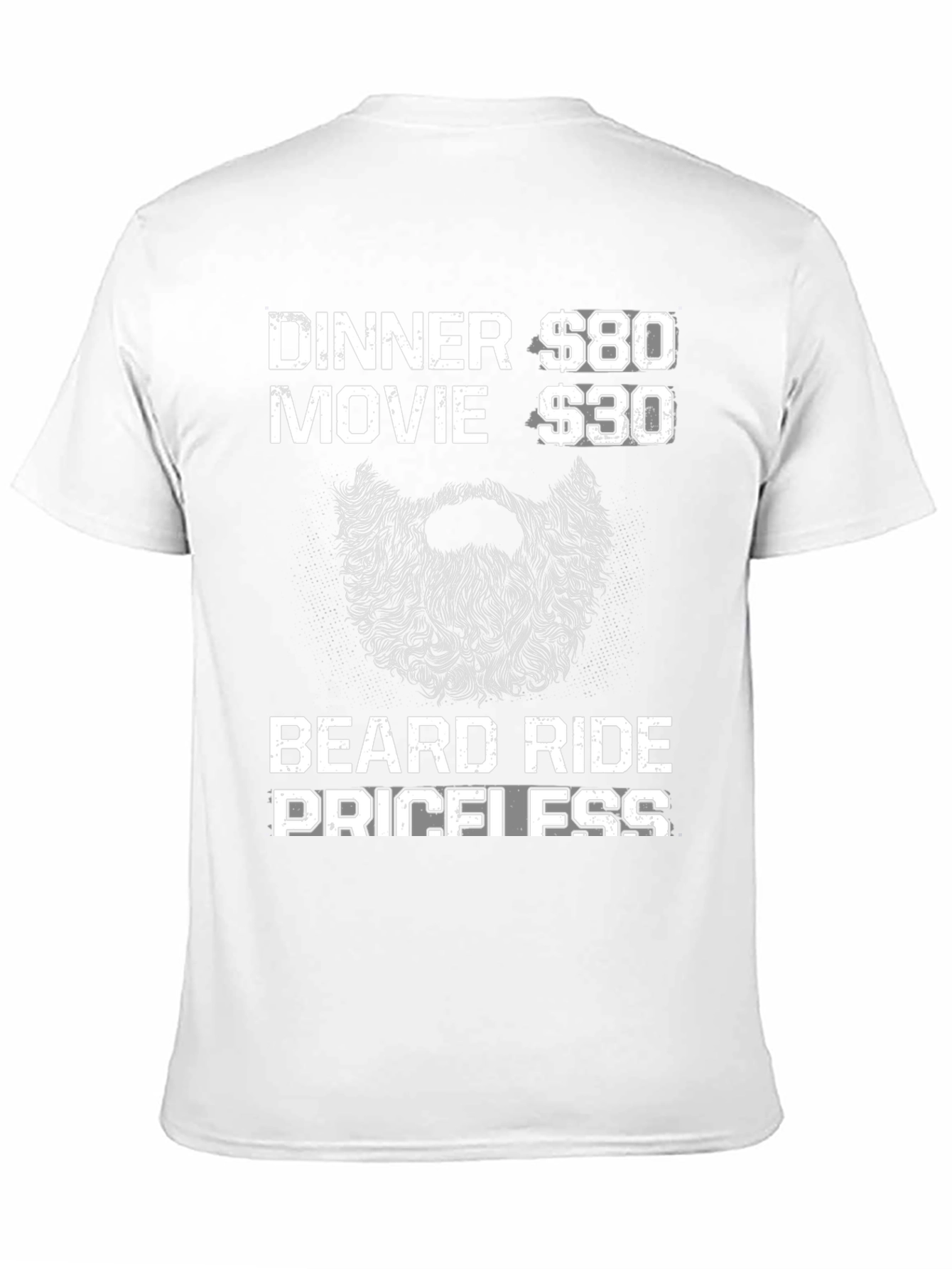 Black Beard Ride Priceless Men's Black T-Shirt view 11
