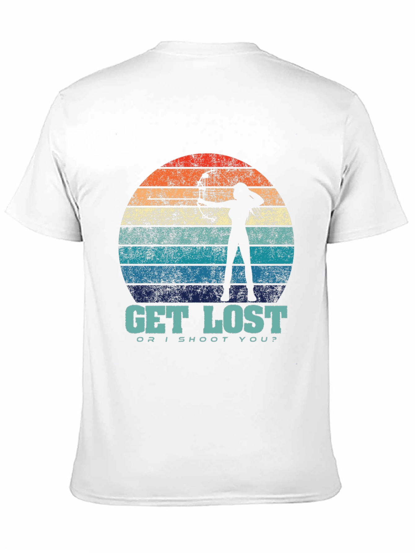 Black Get Lost Archer Graphic T-Shirt view 11