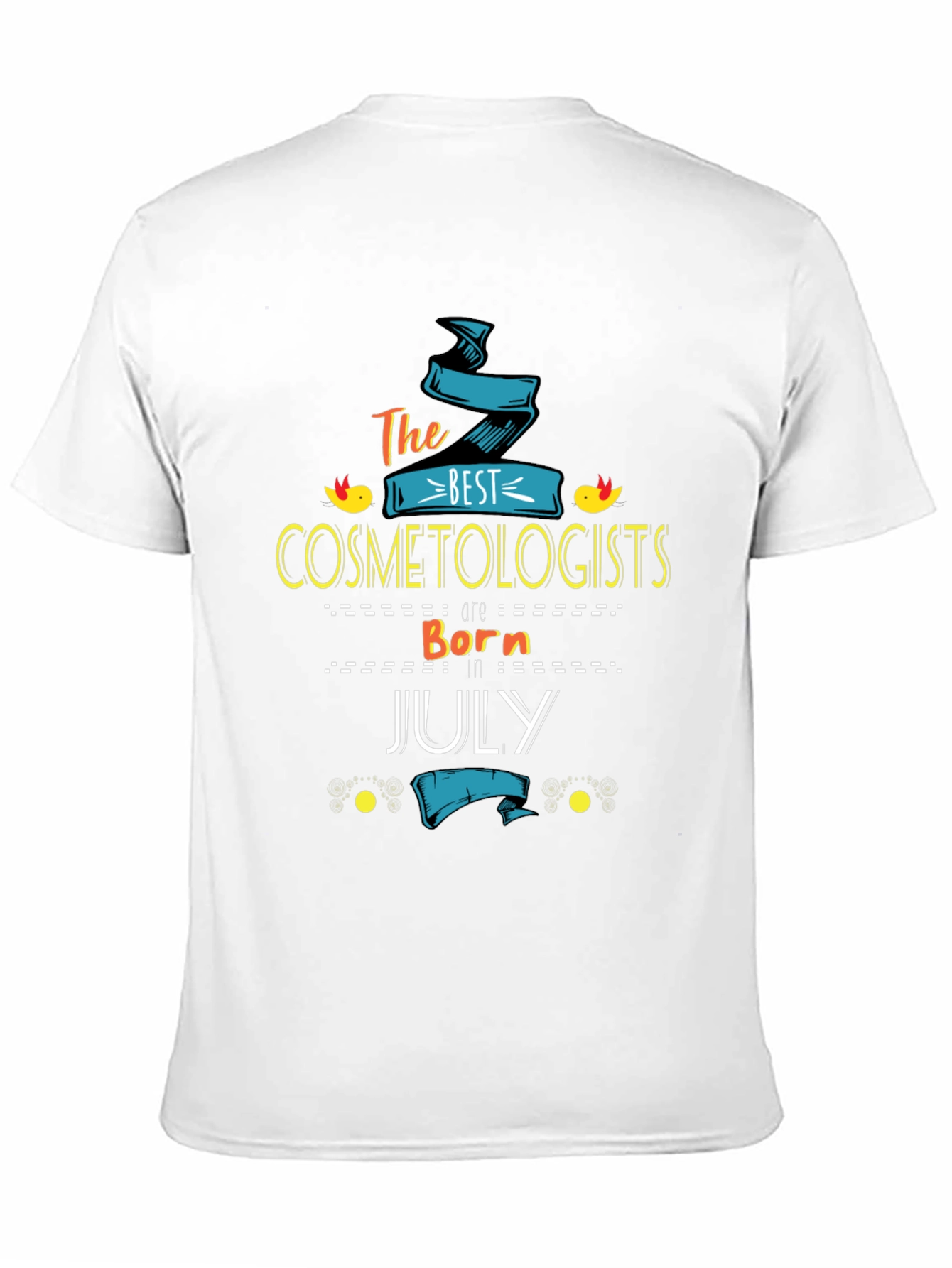 Black Best Cosmetologists Born in July Black T-Shirt view 11