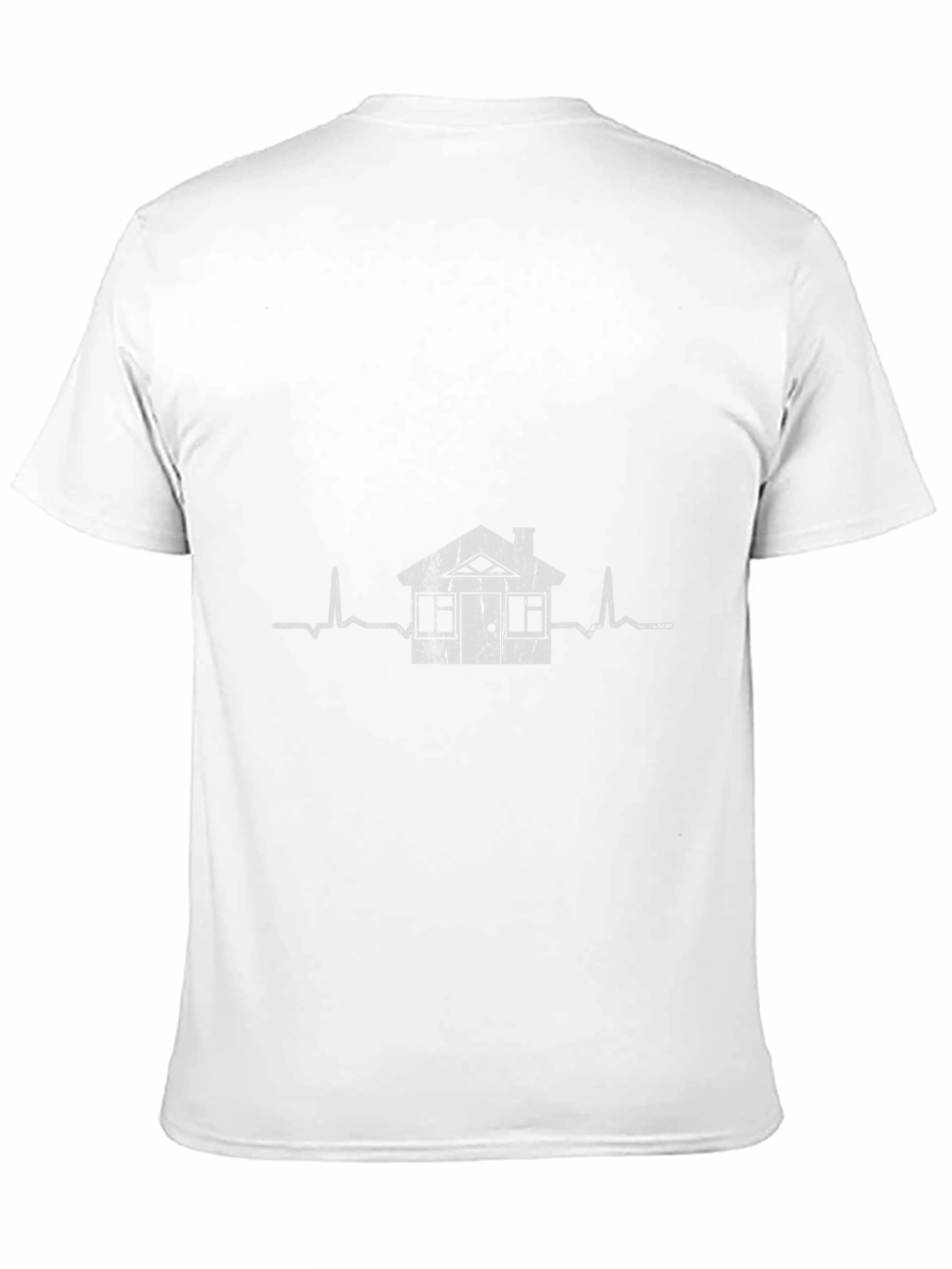 Black House Realtor Heartbeat T-Shirt view 11