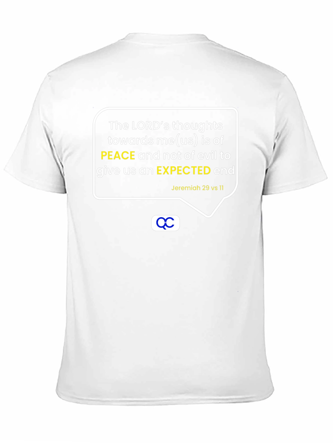 Black Peaceful Purpose T-Shirt - Christian Apparel view 11