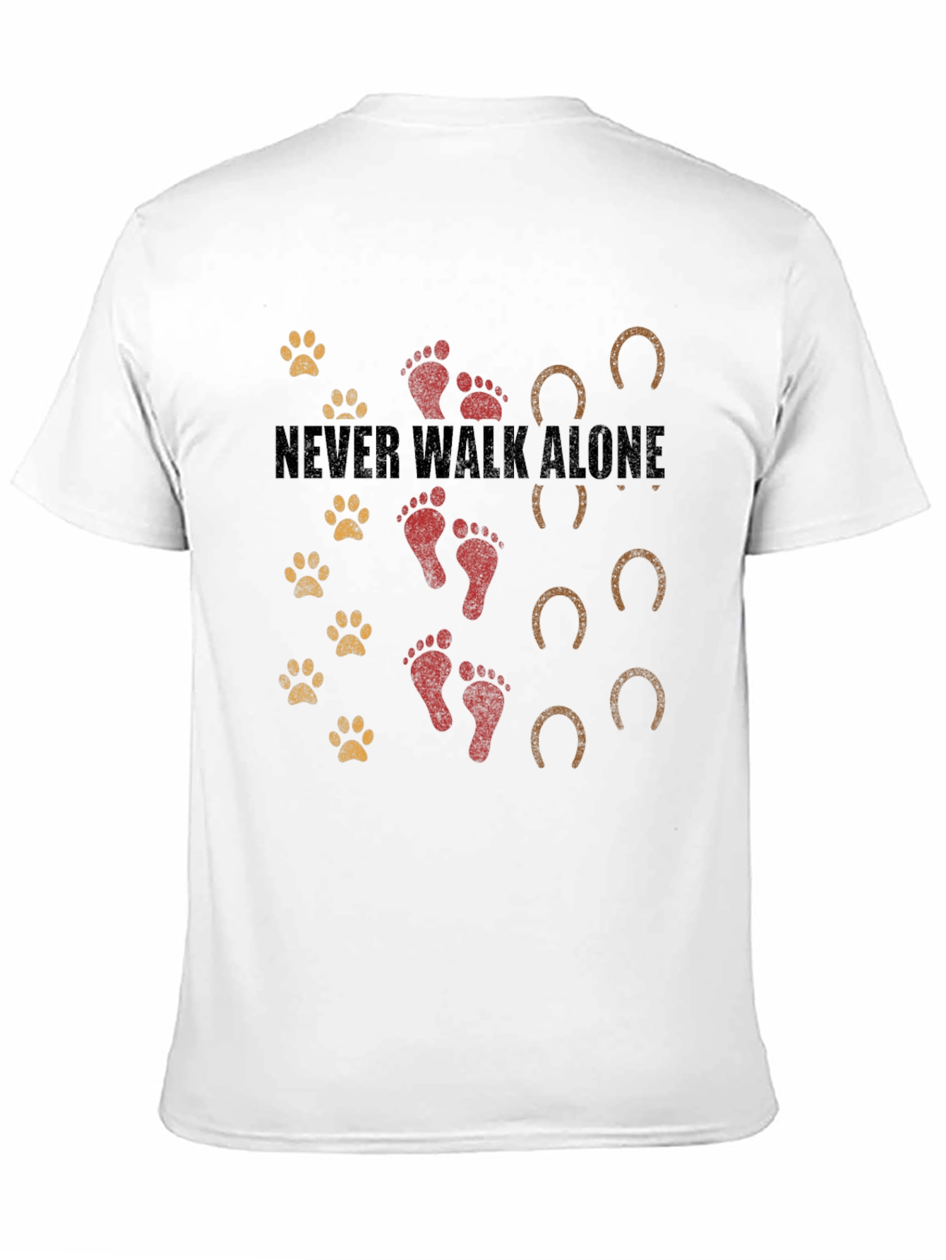 Black Never Walk Alone Graphic Print Tee view 11
