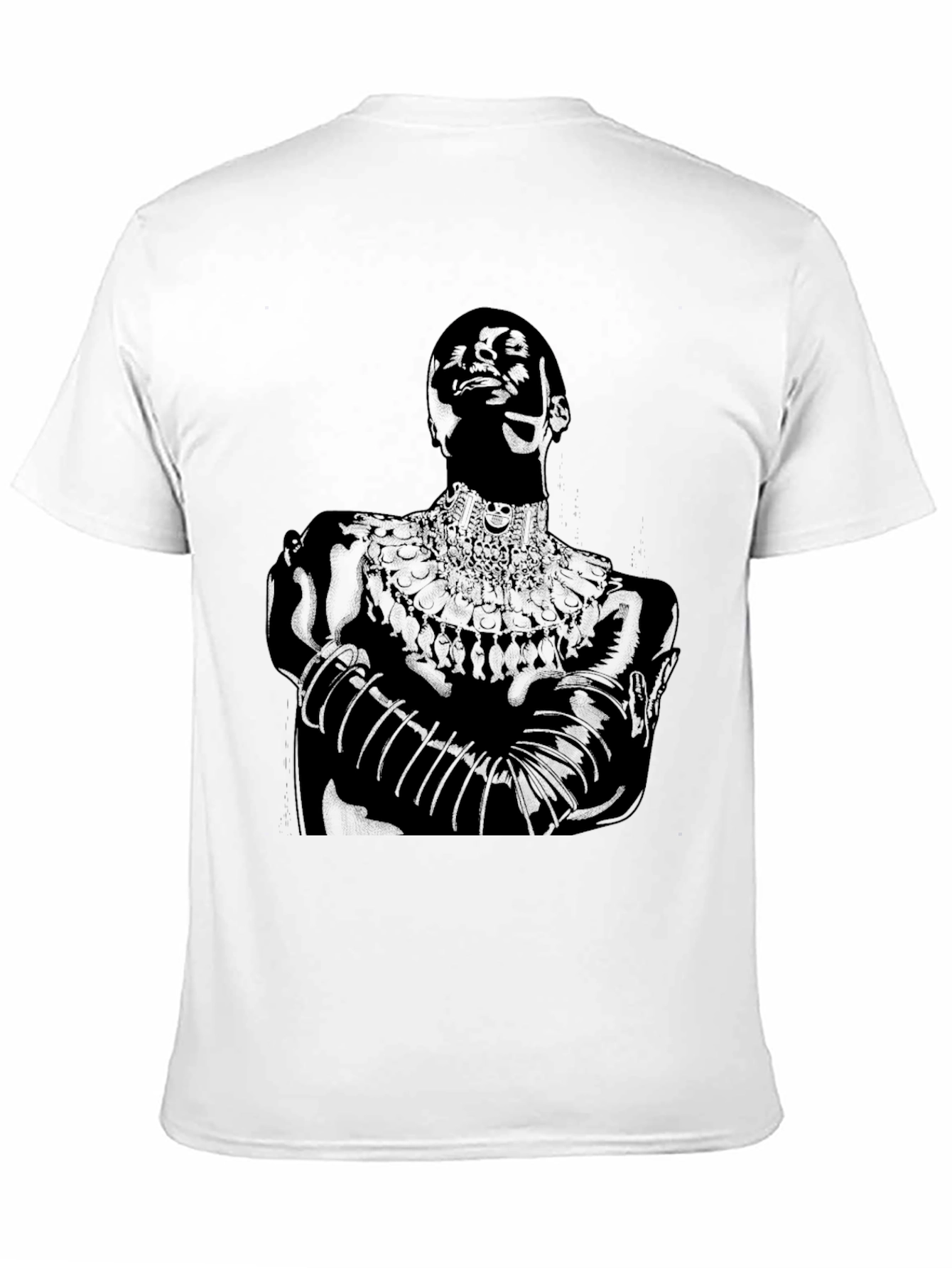 Black Black T-Shirt with Figure Graphic view 11