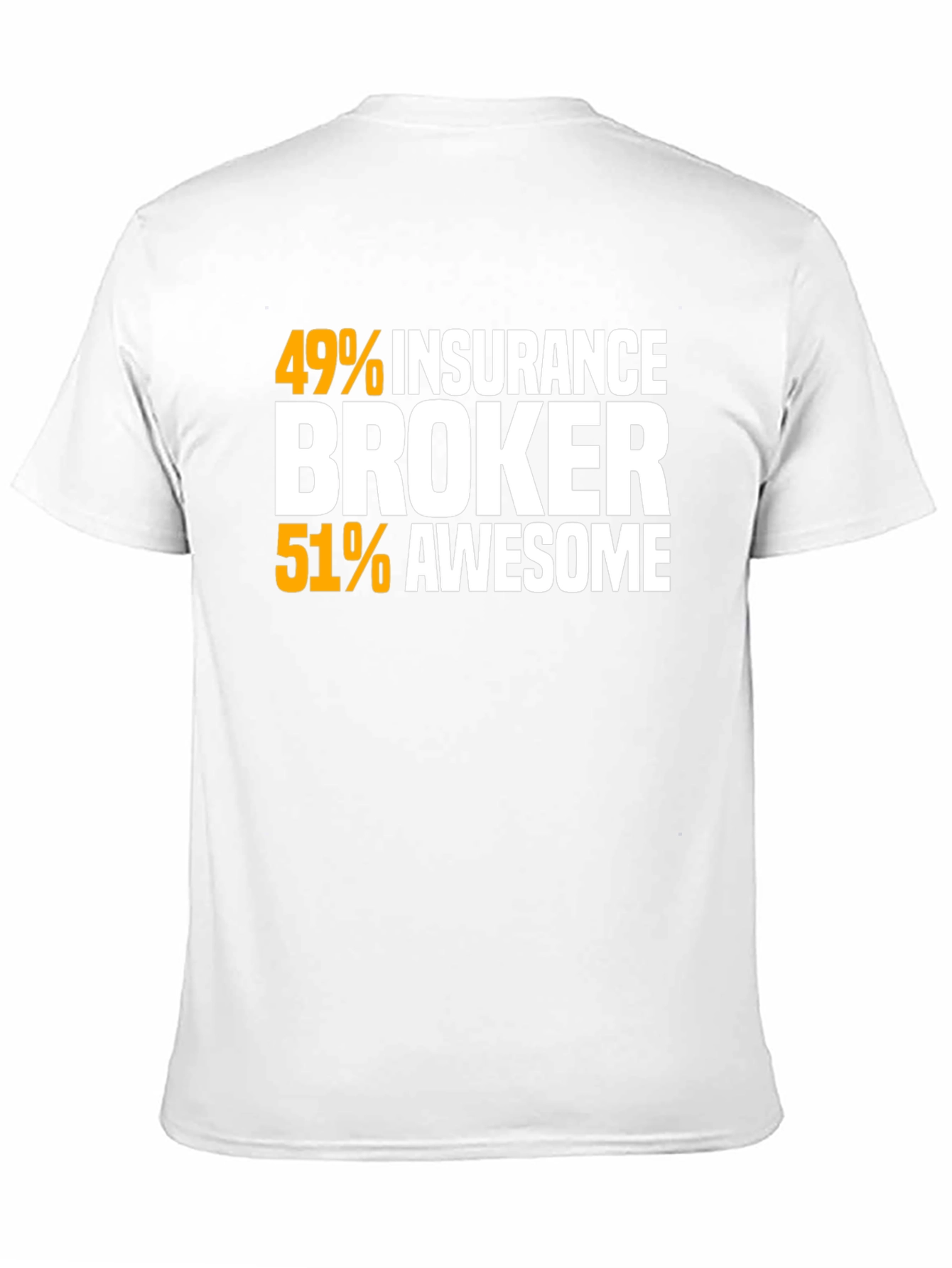 Black Insurance Broker Awesome Graphic T-Shirt view 11