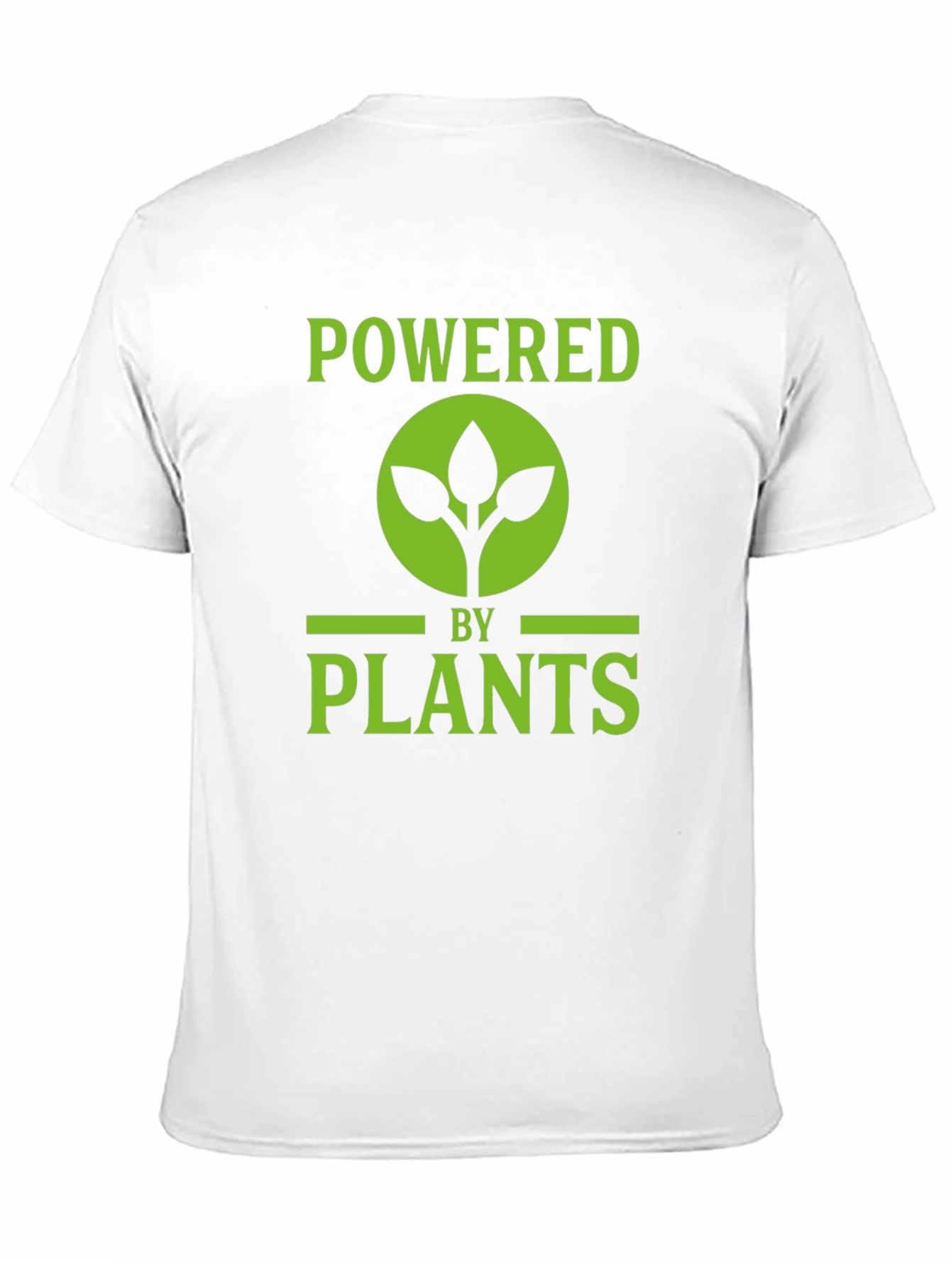 Black Powered by Plants Graphic Tee - Vegan Lifestyle view 11