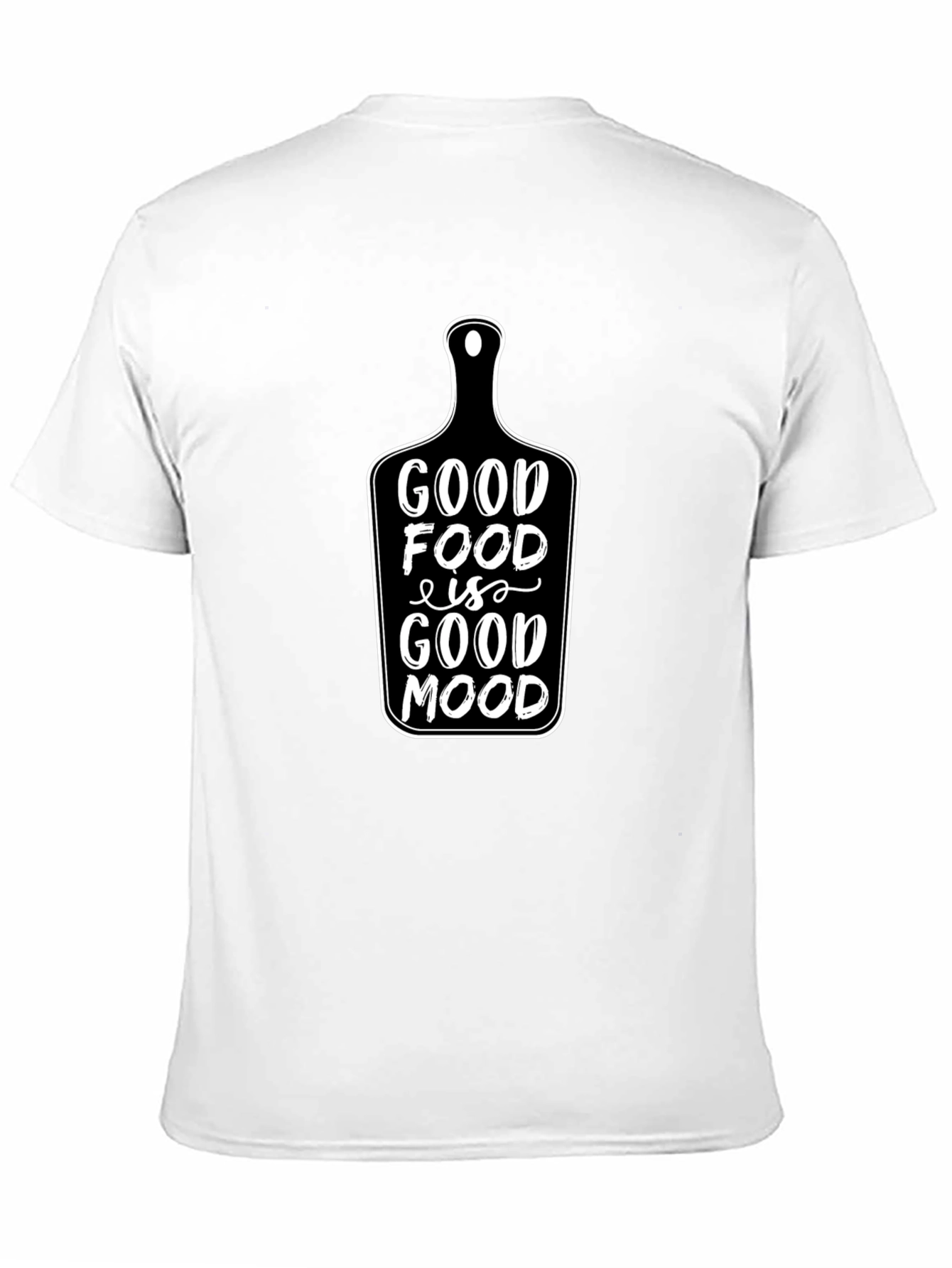 Black Good Food Good Mood Black T-Shirt view 11