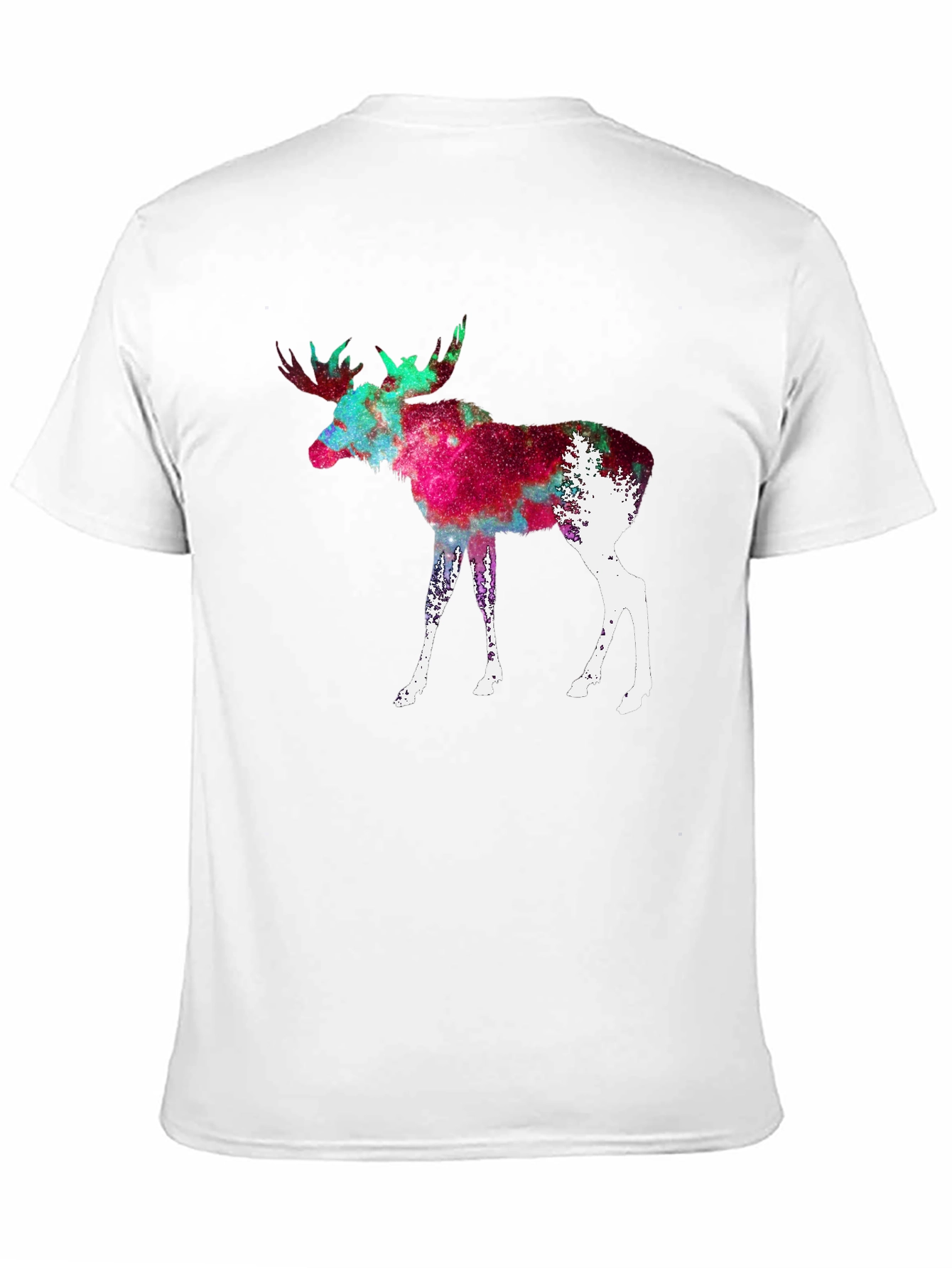 Black Cosmic Moose Graphic Tee - Black view 11