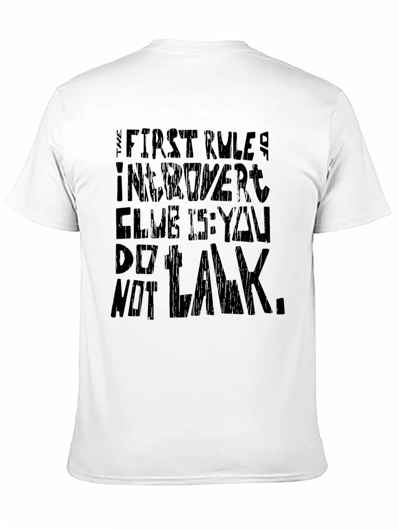 Black Introvert Club Graphic T-Shirt view 11