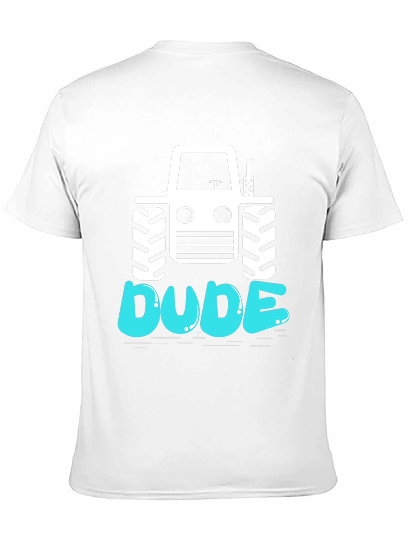 Black Dude Tractor Graphic Tee - Black Cotton T-Shirt view 11