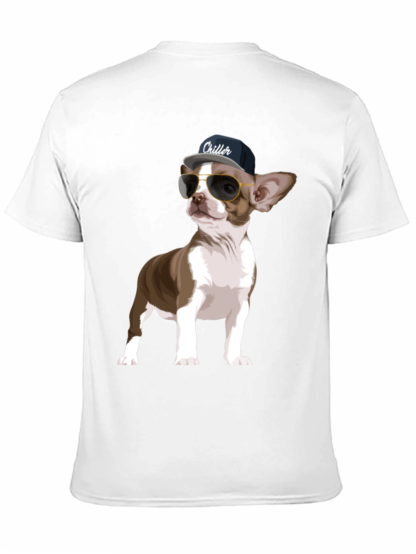 Black Cool Chihuahua Graphic T-Shirt view 11