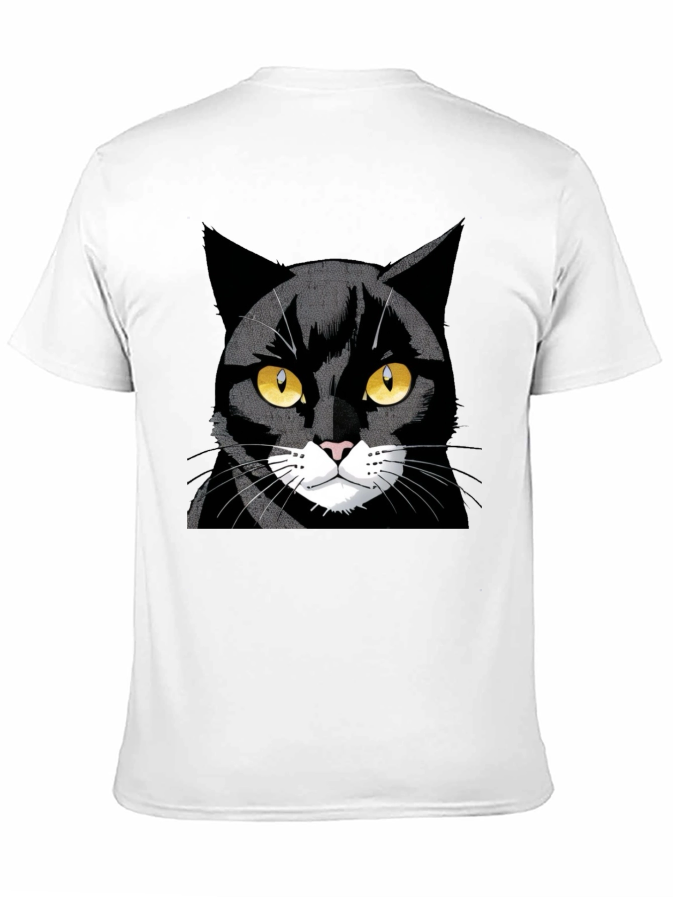 Black Cool Black Cat Graphic Tee view 11