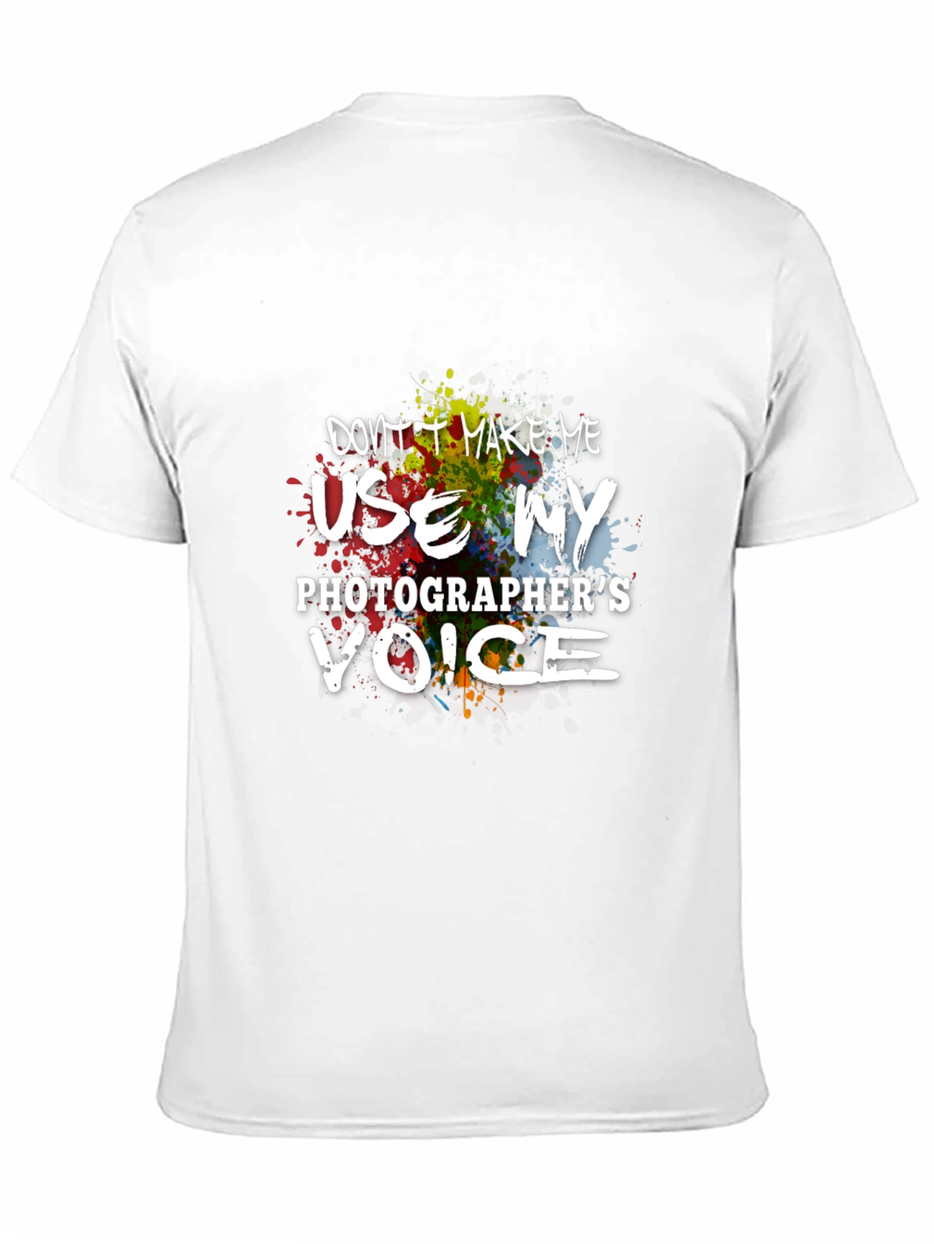 Black Photographer's Voice T-Shirt - Funny Graphic Tee view 11