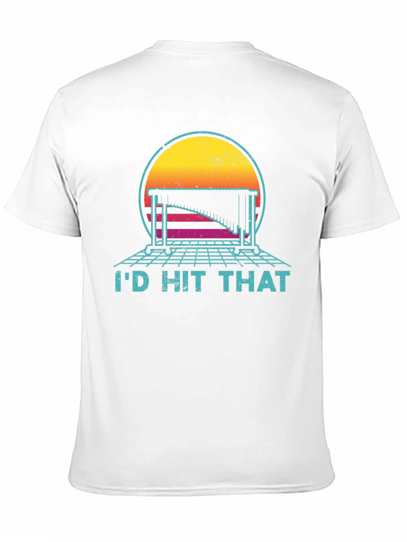 Black Retro Music T-Shirt - I'd Hit That Tee view 11