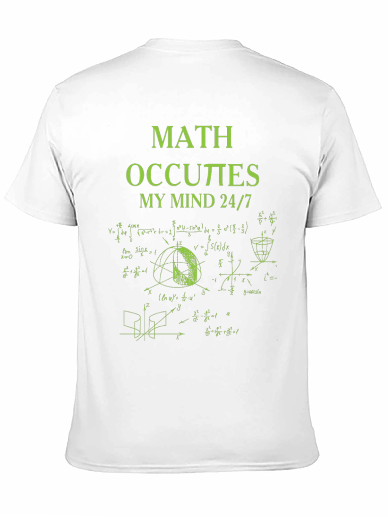 Black Math Occupies My Mind T-Shirt view 11