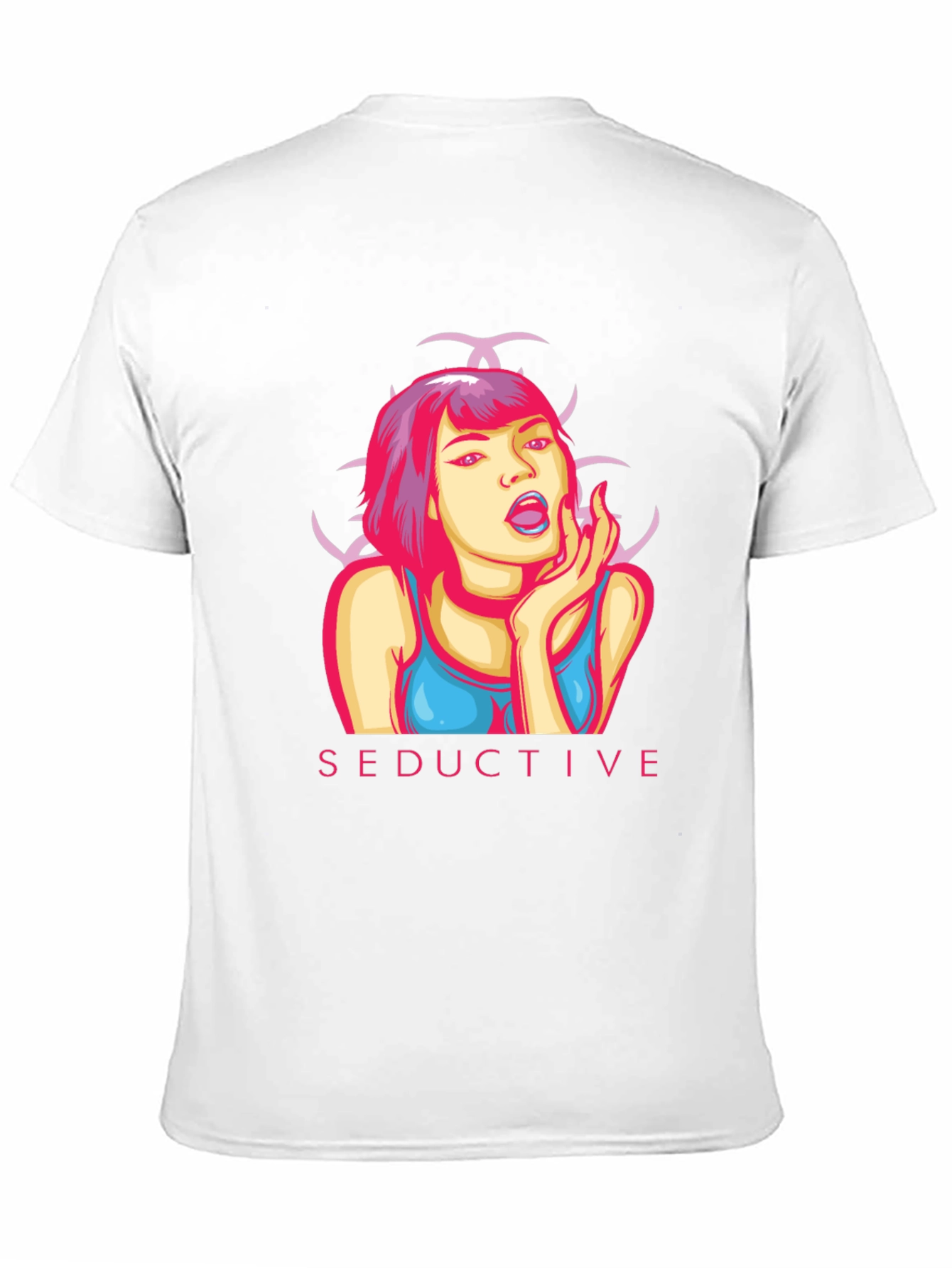 Seductive Graphic Print Black T-Shirt - 11