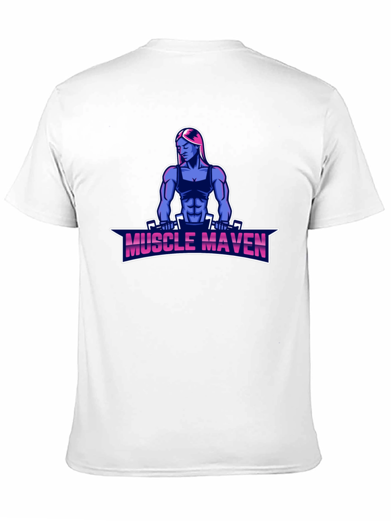 Black Muscle Maven Black T-Shirt - Fitness Graphic Tee view 11