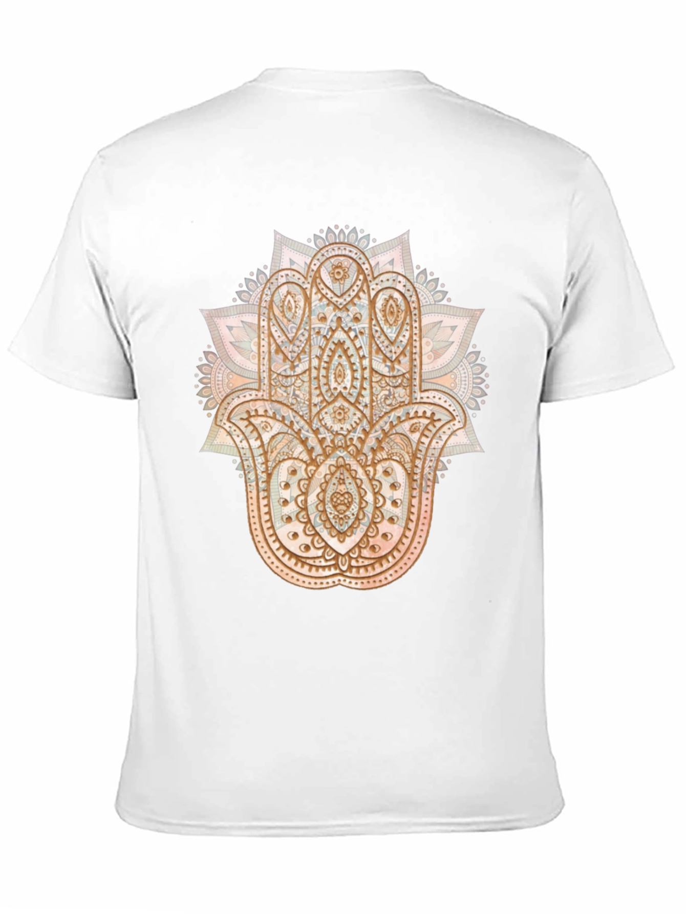 Black Hamsa Hand Graphic Tee - Boho Style view 11