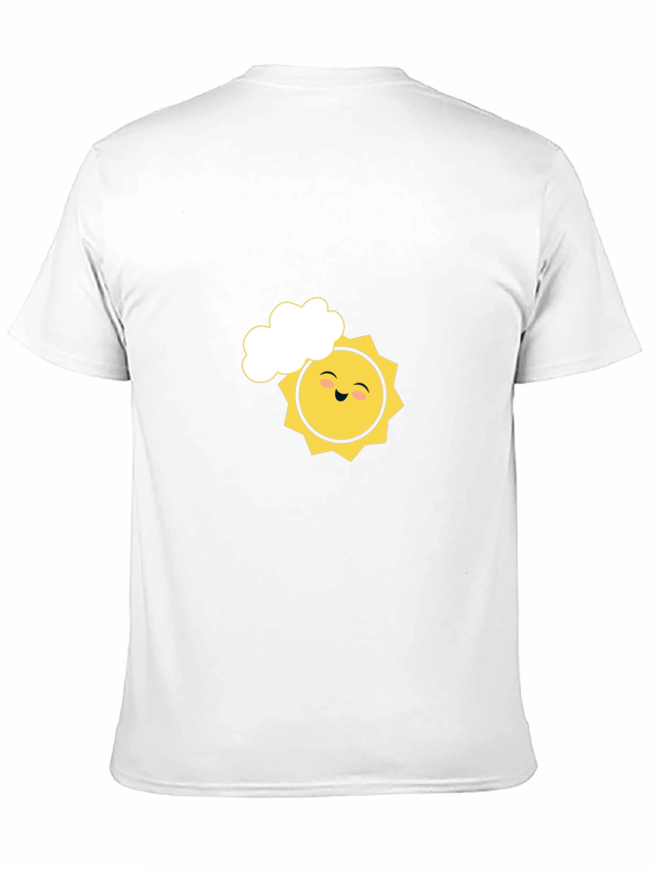 Black Smiling Sun Graphic Tee - Black Cotton Comfort view 11