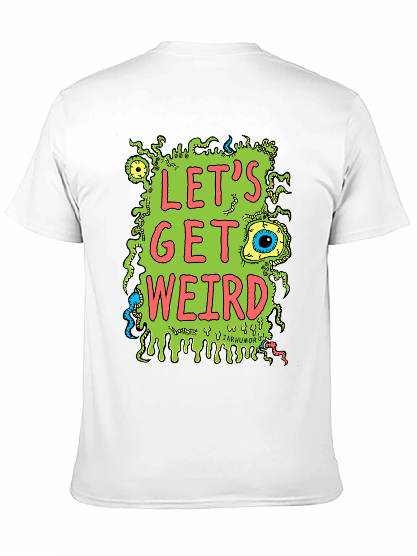 Black Let's Get Weird Graphic T-Shirt view 11