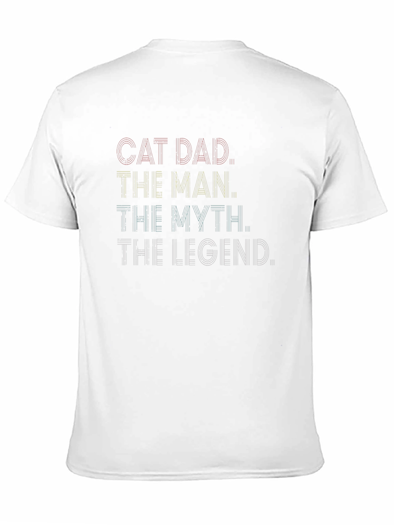 Black Cat Dad Legend T-Shirt view 11