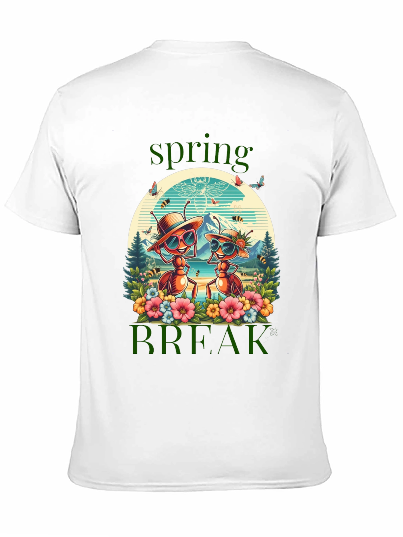 Black Spring Break Ants T-Shirt view 11