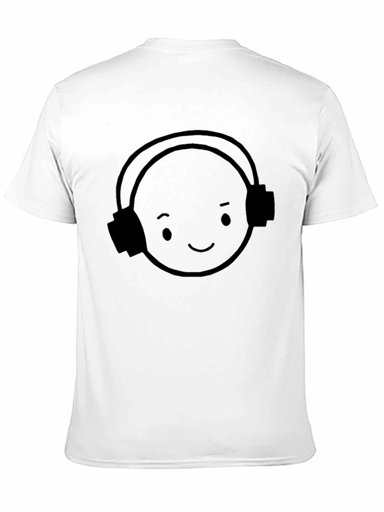 Black Smiley DJ T-Shirt - Black Cotton Blend view 11